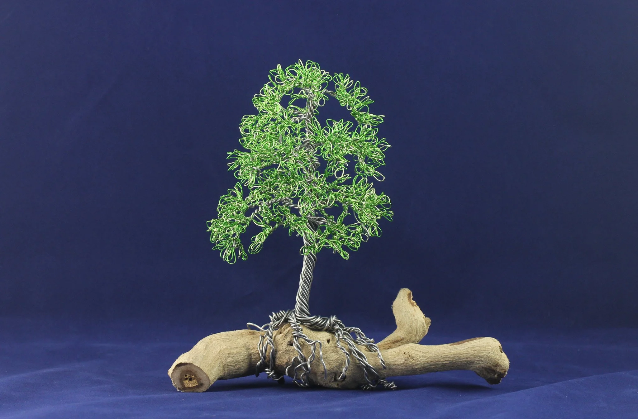 Green Tree on Wood Base #5182402 - SOLD