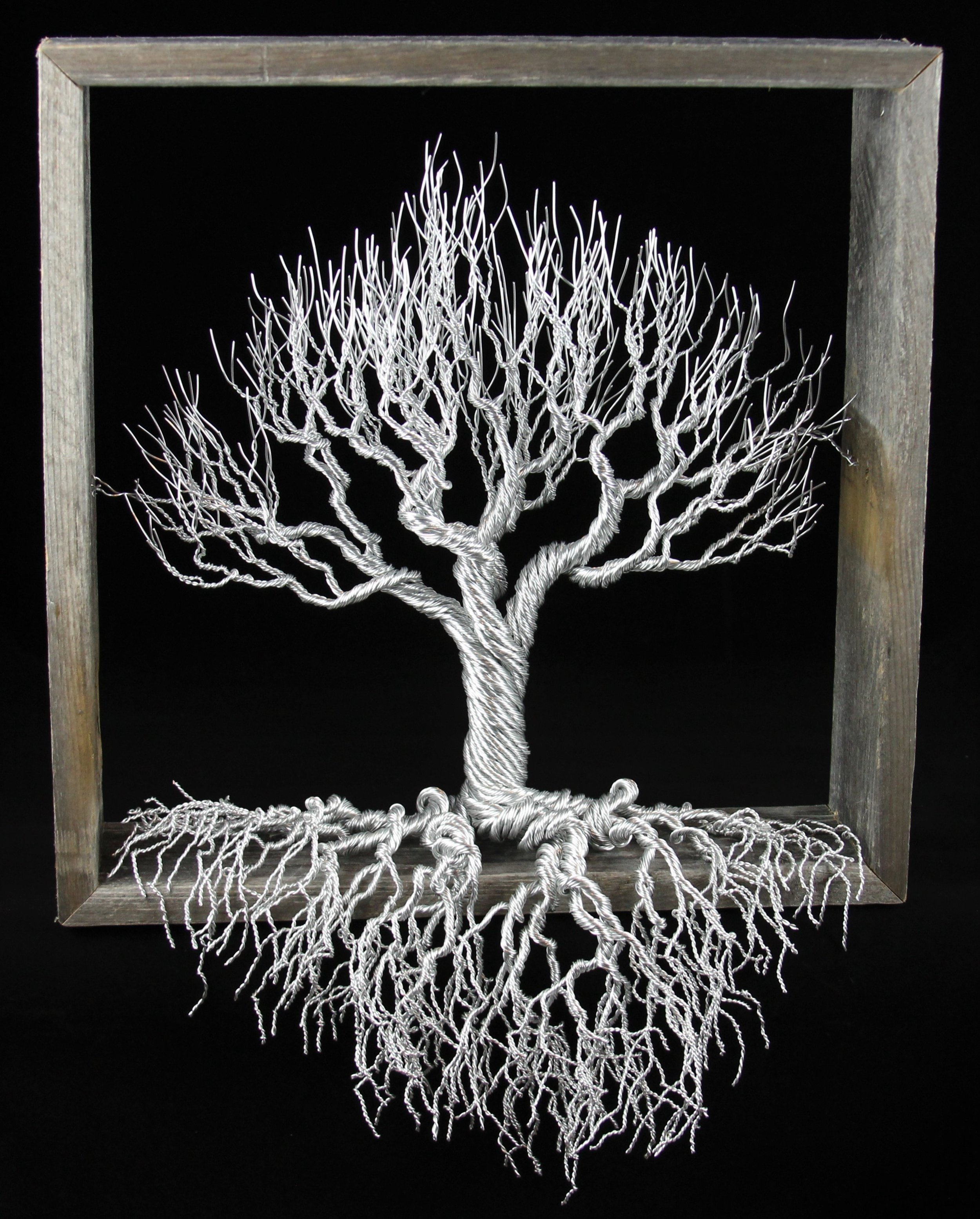 Aluminum and Barn Wood Frame - SOLD