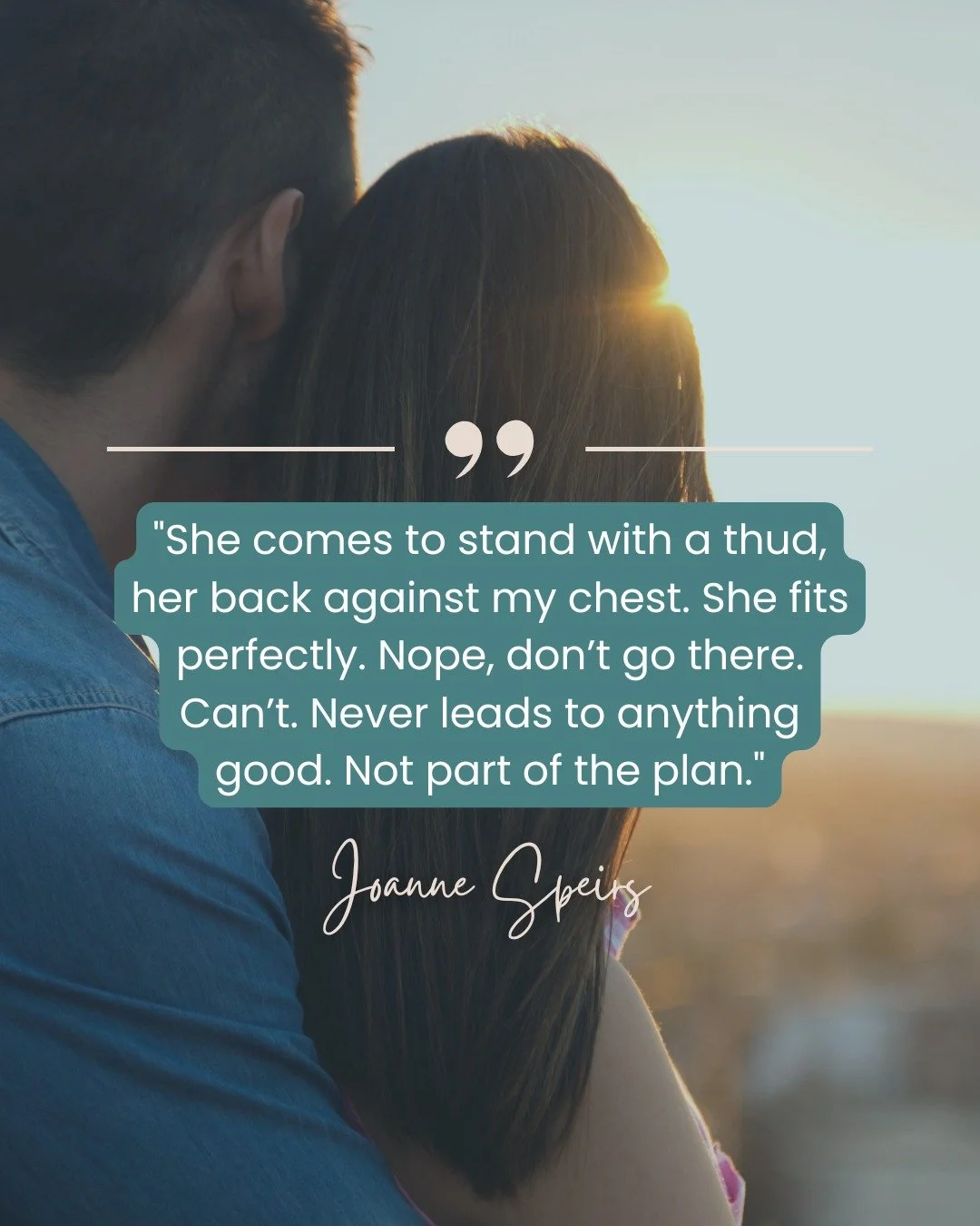 #teasertuesday 

&quot;She comes to stand with a thud, her back against my chest. She fits perfectly. Nope, don&rsquo;t go there. Can&rsquo;t. Never leads to anything good. Not part of the plan.&quot;

Sometimes the best love stories are the ones we 
