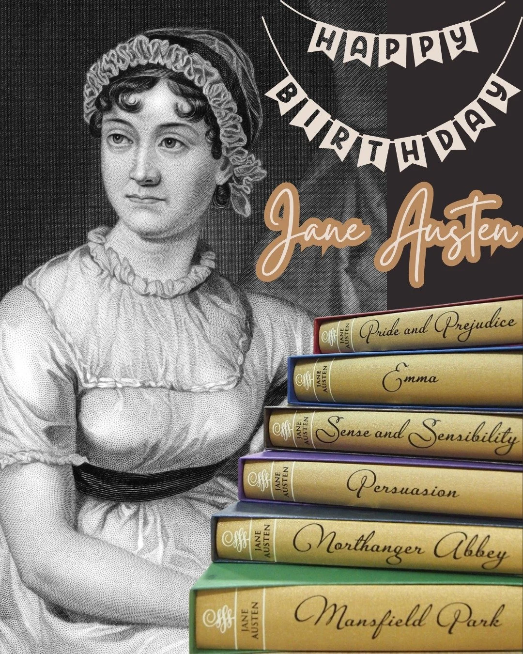 Happy birthday Jane Austen!

A woman who gave us sharp wit, unforgettable heroines, slow-burn romance and love stories that have truly stood the test of time. 

More than two centuries later, her stories still feel alive. Still relatable. Still swoon