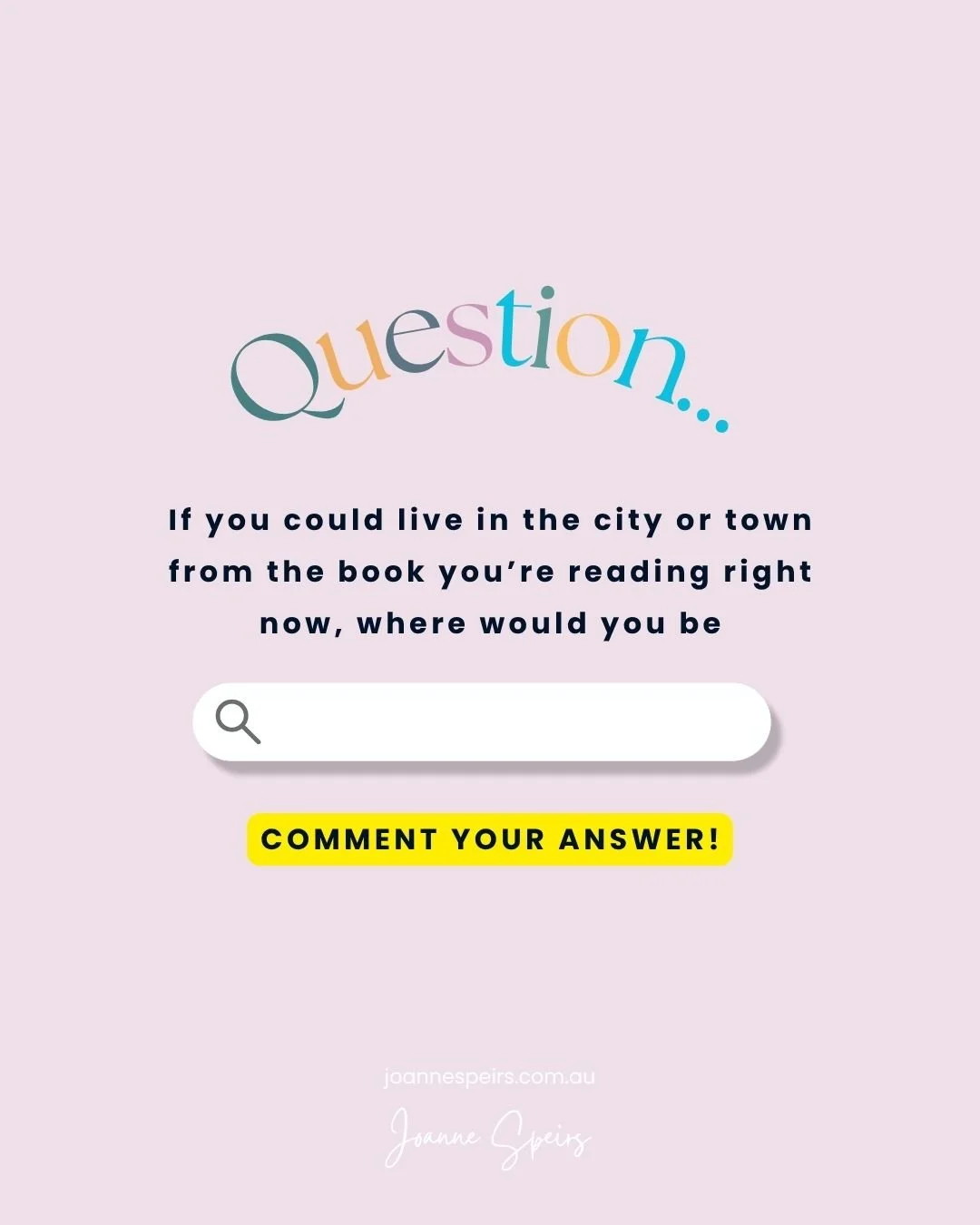 Did you receive books for Christmas?

If you could live in the city or town from the book you&rsquo;re reading right now, where would you be? ✨

I&rsquo;d either be&hellip;
🌲 Back in Point Perry (of course) - by the ocean, coffee in hand, and a litt