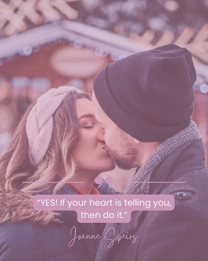 #TeaserTuesday 

&ldquo;YES! If your heart is telling you, then do it.&rdquo;

There&rsquo;s something about this time of year&mdash;that pause between what was and what&rsquo;s next&mdash;that makes this line feel even more true. 💖

It&rsquo;s from