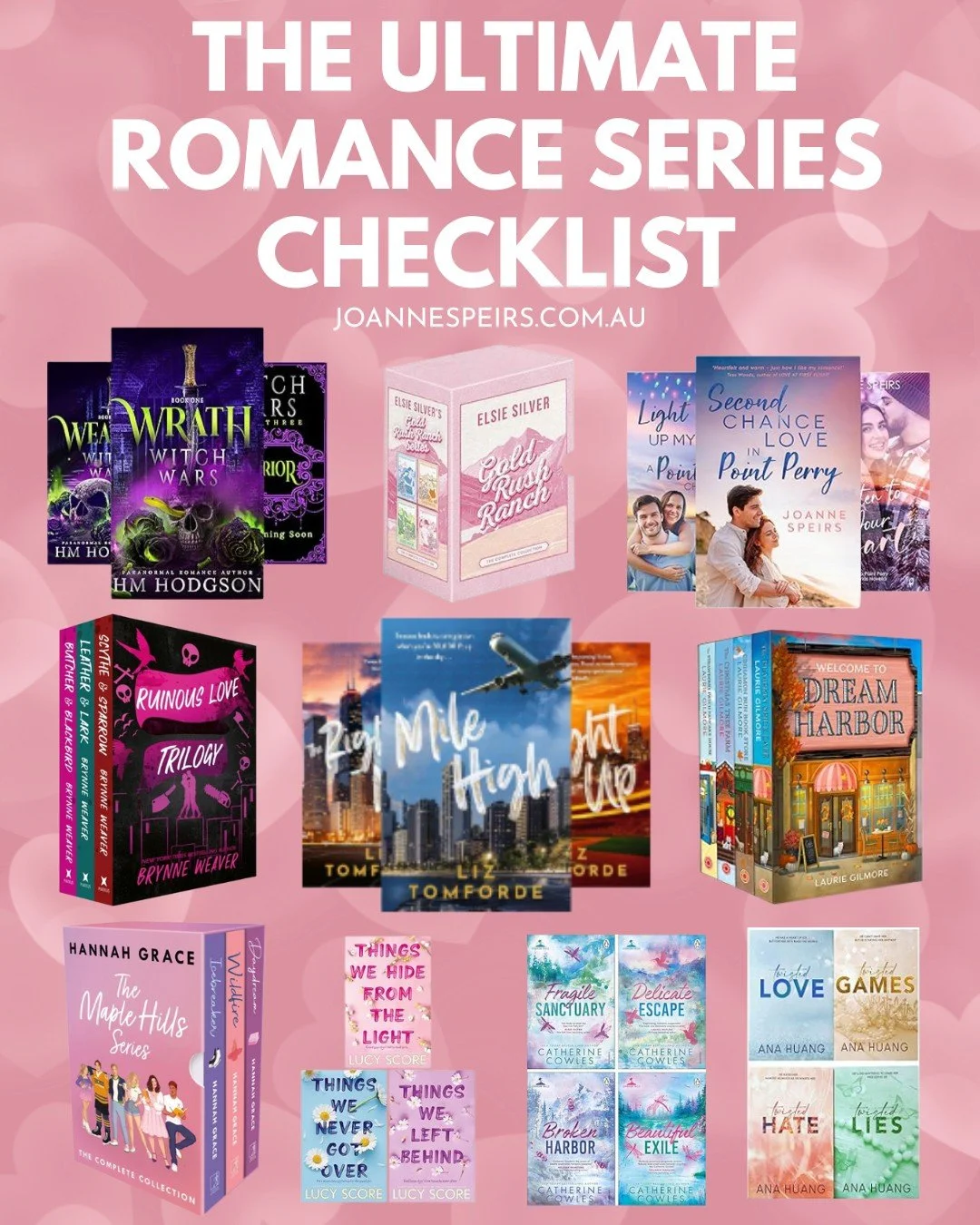 Okay romance readers&mdash;you need this in your life ❤️📖

If your TBR is ever growing (which it always is 😅), I've just put together a whole list of the Best Romance Series to Read&mdash;from small-town favourites to spicy witches, to ice hockey h
