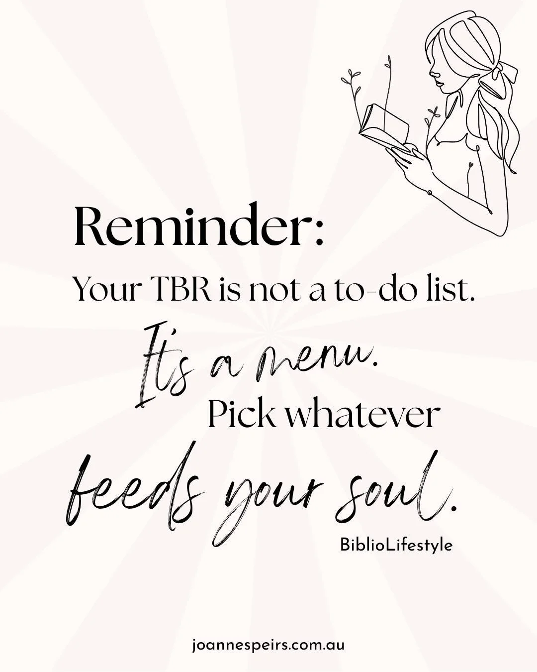 Dear gentle reader,

I&rsquo;ve noticed lately&hellip; there&rsquo;s been a lot of pressure to set big reading goals, to track every book, to check off long lists like it&rsquo;s some sort of literary competition.

But here&rsquo;s the truth:

Your T