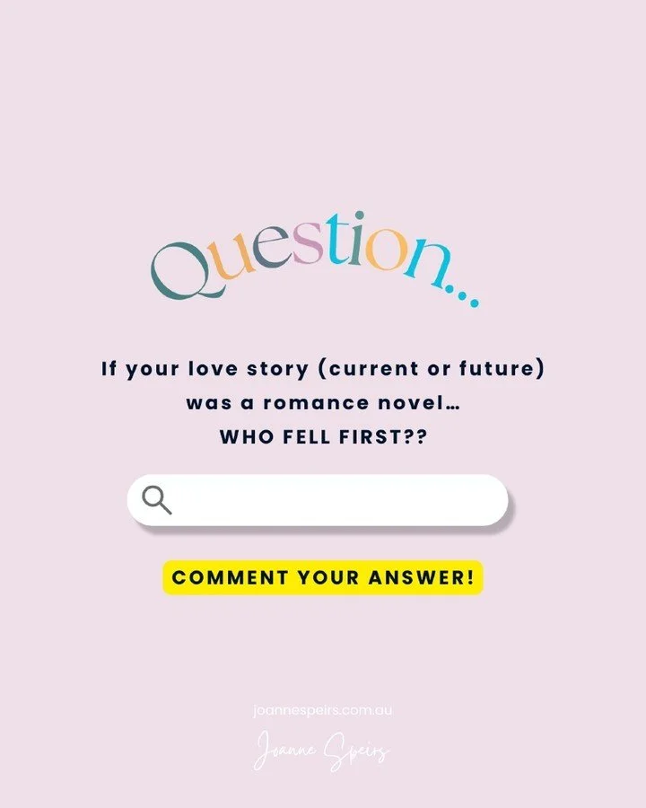 If your love story was a romance novel &hellip;who fell first? 💙📖

Was it:
💘 You&mdash;instantly, no hesitation
💘 Them&mdash;you were clueless for ages
💘 Both of you&mdash;all at once
😅 Still debating who actually fell first
✨ Or did it take ti