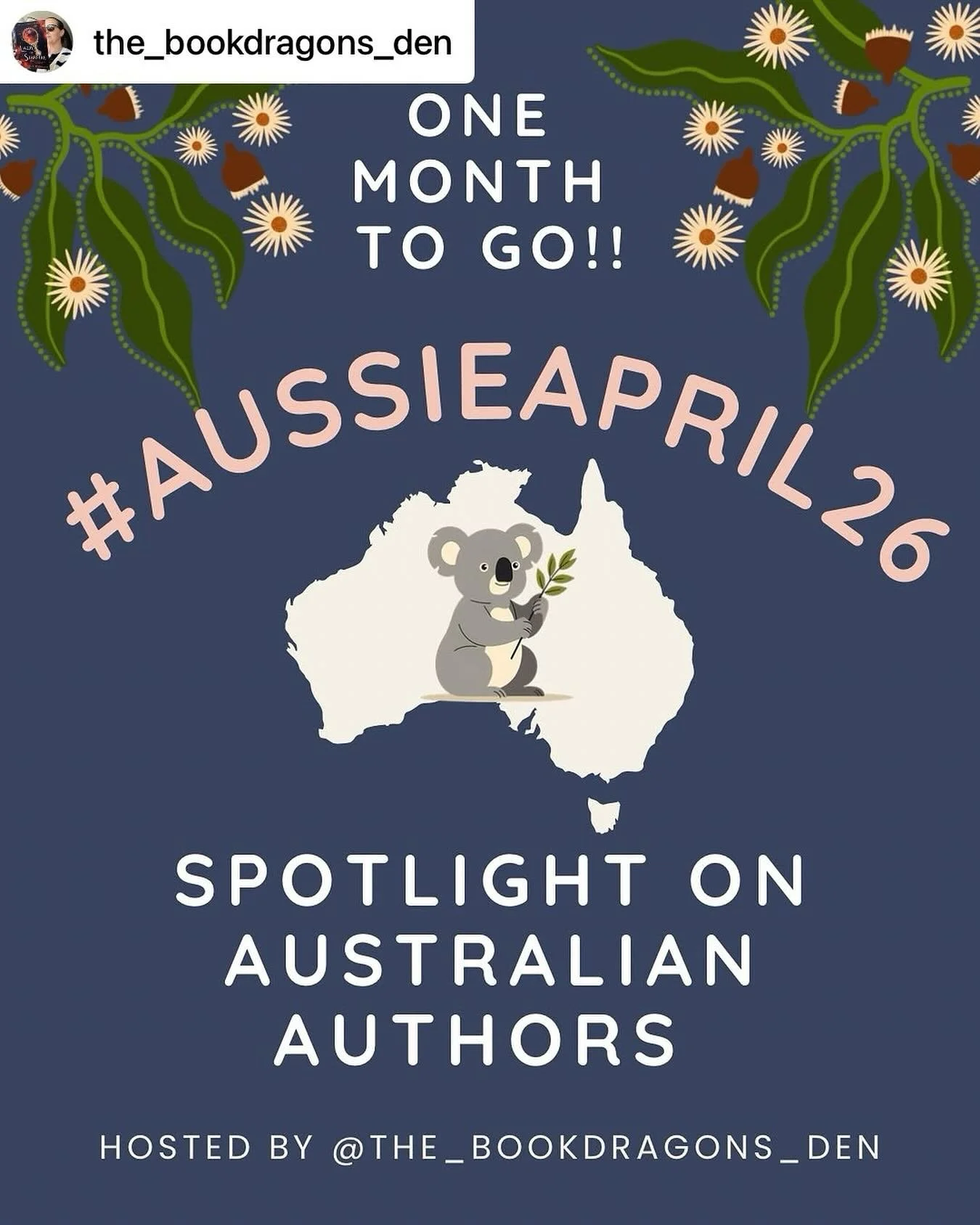 Can&rsquo;t wait for this 💖

 &bull; @the_bookdragons_den ✨ ONE MONTH TO GO ✨

I can&rsquo;t believe it&rsquo;s the 1st of March and it&rsquo;s time to start planning my #aussieapril26 reading list!

I love supporting Australian authors all year rou