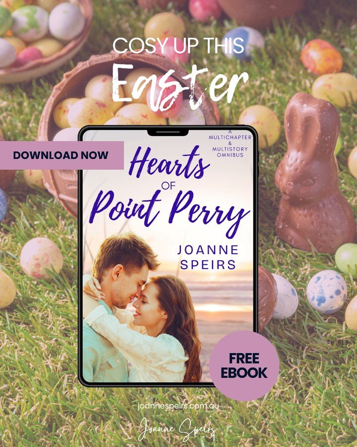 Easter long weekend plans?

If your answer involves a cosy spot, something chocolatey nearby, and a book you genuinely cannot put down, then I have exactly what you need. 🍫📚

"Hearts of Point Perry" is a free eBook and it is my little gif