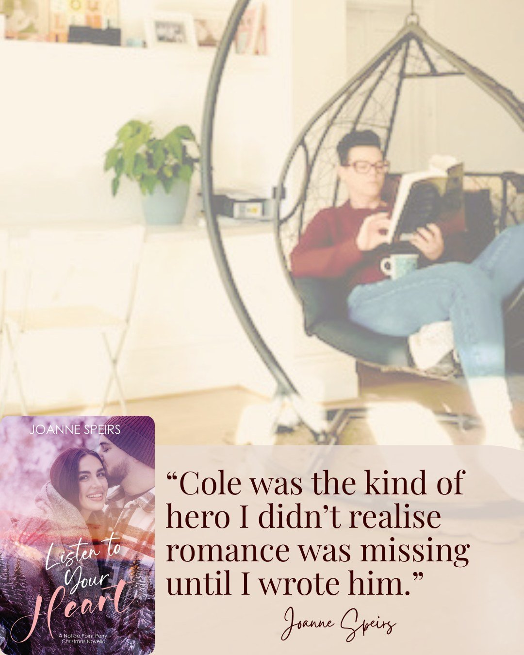 Cole was the kind of hero I didn't realise romance was missing until I wrote him.

He's not broken in the traditional sense. He's not tortured or closed off. He's just a genuinely good man who's spent so long giving to everyone else that he genuinely
