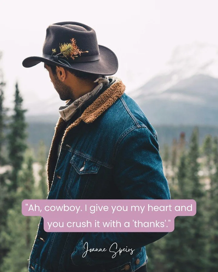 "Ah, cowboy. I give you my heart and you crush it with a 'thanks'."

Annie Schultz did not buy a Christmas tree farm, leave her corporate career behind, and learn to wrangle goats just to have her feelings met with a single word.

JJ Nash h