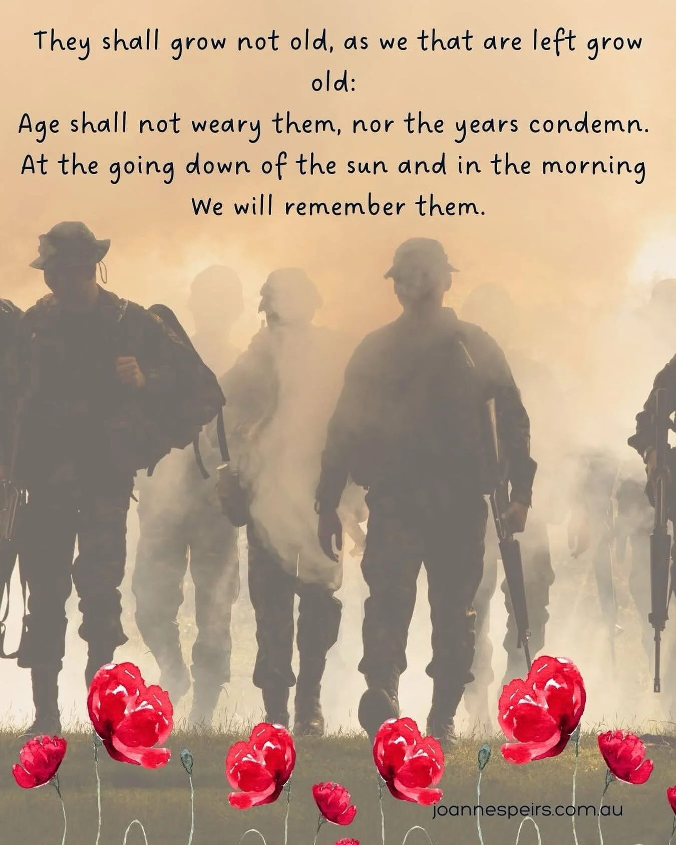 They shall grow not old, as we that are left grow old: 

Age shall not weary them, nor the years condemn. 

At the going down of the sun and in the morning 

We will remember them.

- Written by Robert Laurence Binyon (1869-1943)

#AnzacDay2026