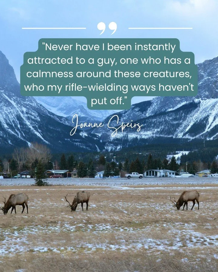 "Never have I been instantly attracted to a guy, one who has a calmness around these creatures, who my rifle-wielding ways haven't put off."

Ellie Rodriguez is a veterinarian who runs a reindeer sanctuary and is not easily impressed.

Troy