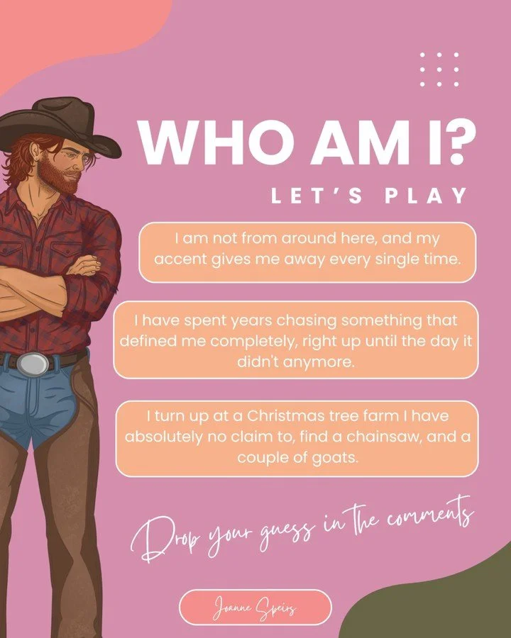 I am not from around here, and my accent gives me away every single time.

I have spent years chasing something that defined me completely, right up until the day it didn't anymore.

I turn up at a Christmas tree farm I have absolutely no claim to, f