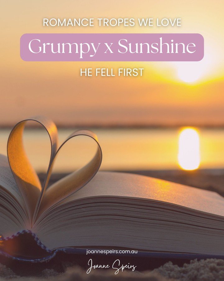 Let's talk about the trope that has absolutely taken over BookTok and Bookstagram right now, and if you know me at all, you will not be surprised to hear that I have very strong feelings about it. 

Grumpy x Sunshine. He fell first.

The man who has 