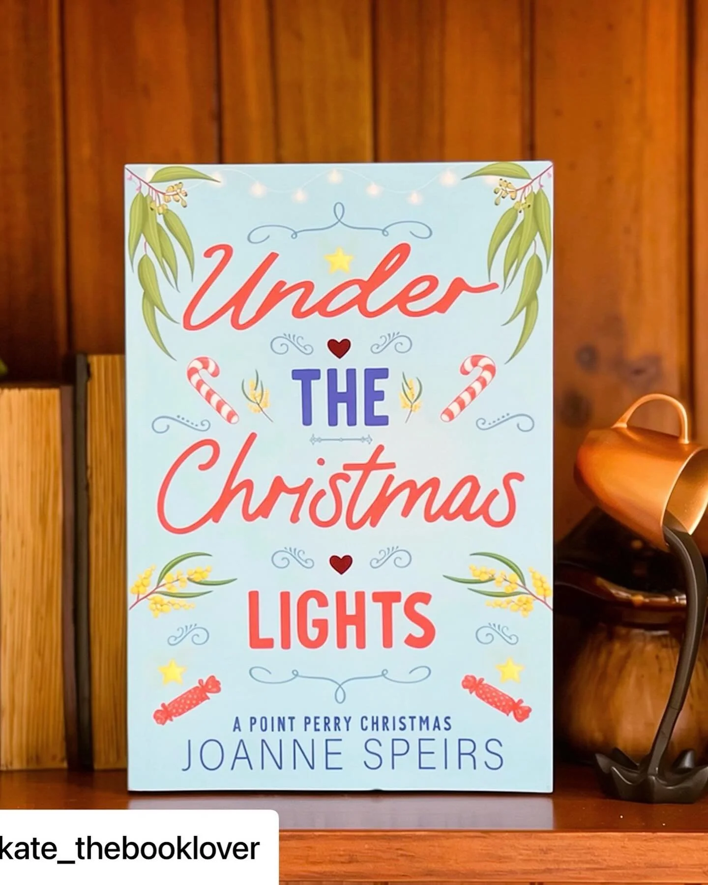Thank you @kate_thebooklover for you lovely words xx

#repost

#TreatYourself

I am a sucker for a Christmas story and a sprayed edge, add a flip cover and I just had to have a copy. 

Under the Christmas Lights by Joanne Speirs is a recent book purc
