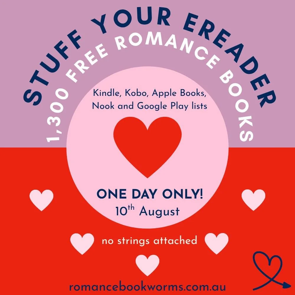 Fr33. Romance. Books. 1,300+ of them. Today only. 🎉

Today only = Stuff Your Kindle / eReader Day 🎉

✨1,300+ FREE romance books
✨stuff your Kindle, Nook, Kobo, Apple Books or Google Play ebook reader
✨check out our specific lists for books written 