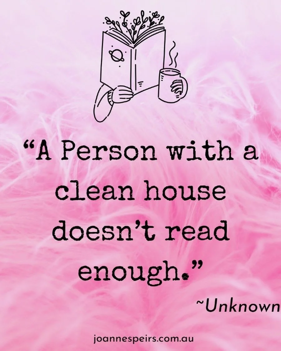This is me giving you permission to put the vacuum cleaner away, grab a cuppa and pick up a book 💗

❓What are you reading this week?