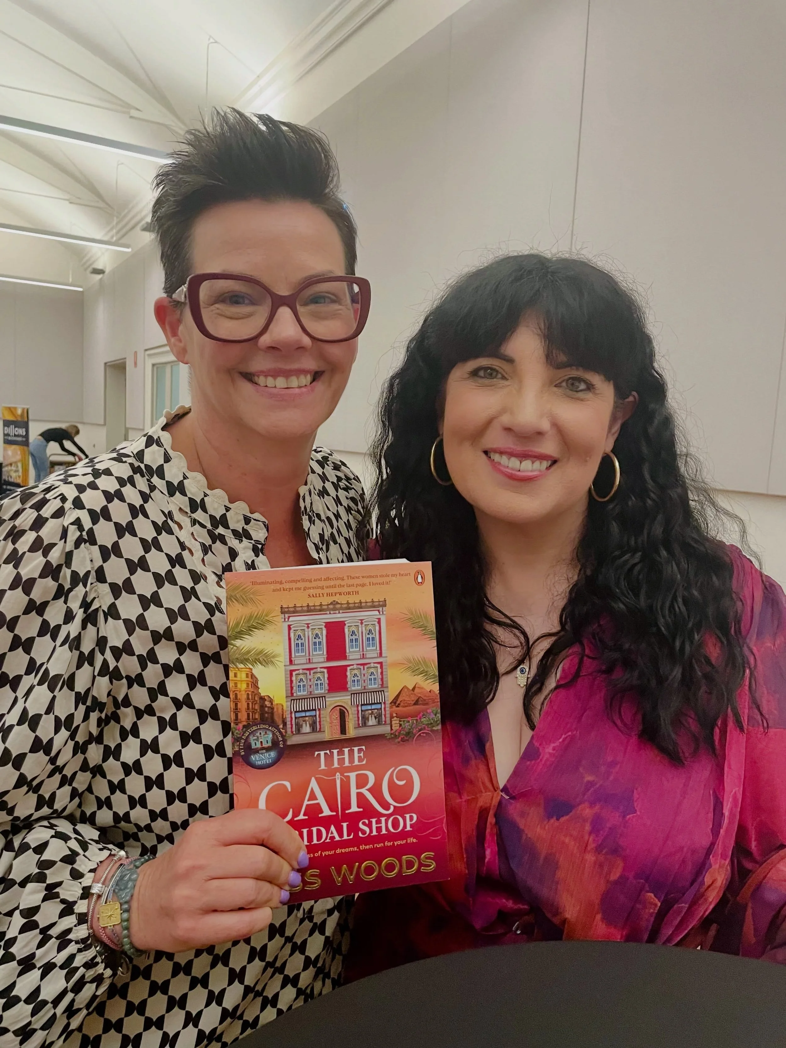 What a great way to start the month by celebrating release day for The Cairo Bridal Shop by the brilliant @tesswoods_author 

So passionate, funny, inspiring and a beautiful soul. 

I have a soft spot for Tess as she was my very first editor has taug