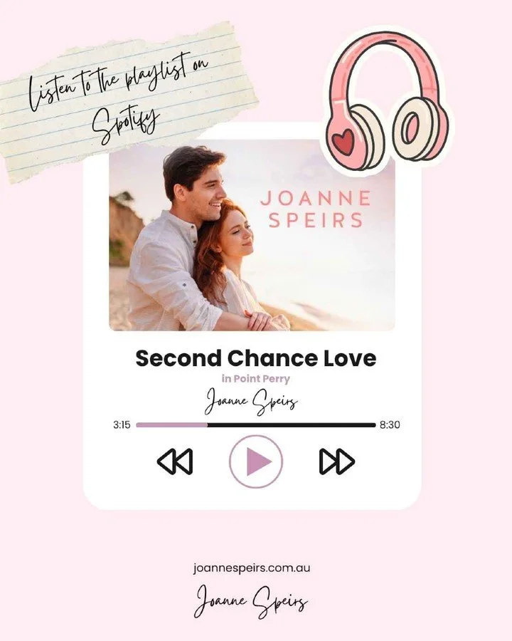 The new cover for "Second Chance Love in Point Perry" is coming soon!!

While you wait ... you can listen to the Spotify playlist of every song sung or referenced, mostly by my lovely single dad Tom, who is a music teacher, singer and plays