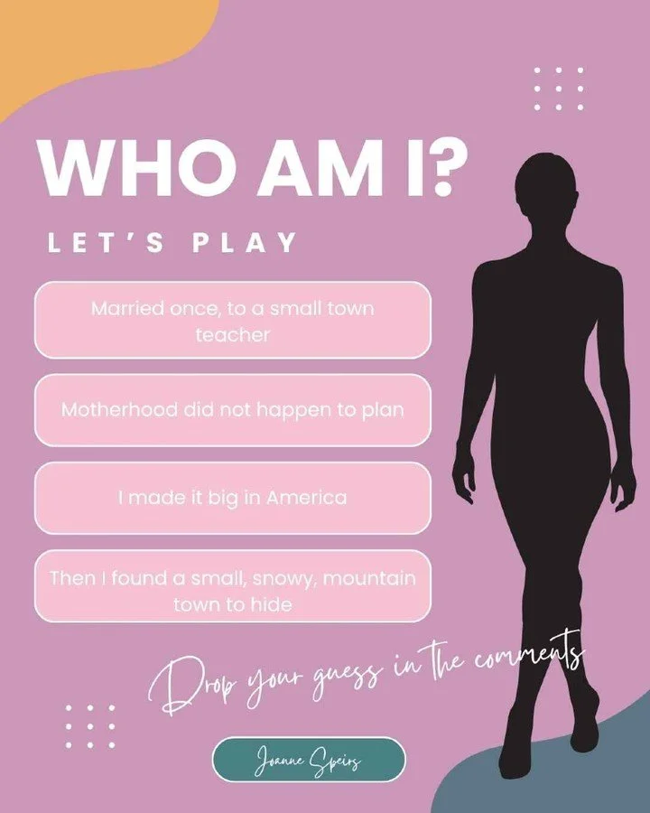Who Am I?

I was married once, to a small-town teacher, twins on the way. Then everything fell apart, and I got on a plane and didn't look back for five years.

You have already met me in "Second Chance Love in Point Perry", where I caused 