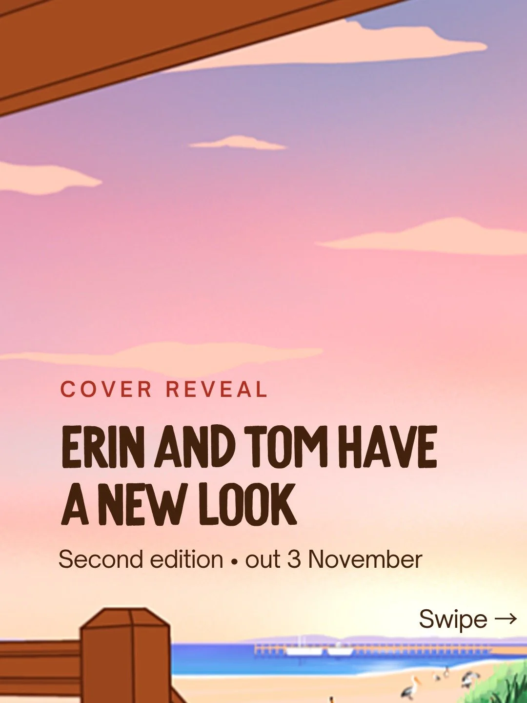 Erin and Tom have a new look 🤍

My very first Point Perry book is coming back as a second edition, and I&rsquo;m totally in love with this cover. It&rsquo;s the little things. The pelicans. The jetty with the boats. And ... Woody the dog.

It didn&r