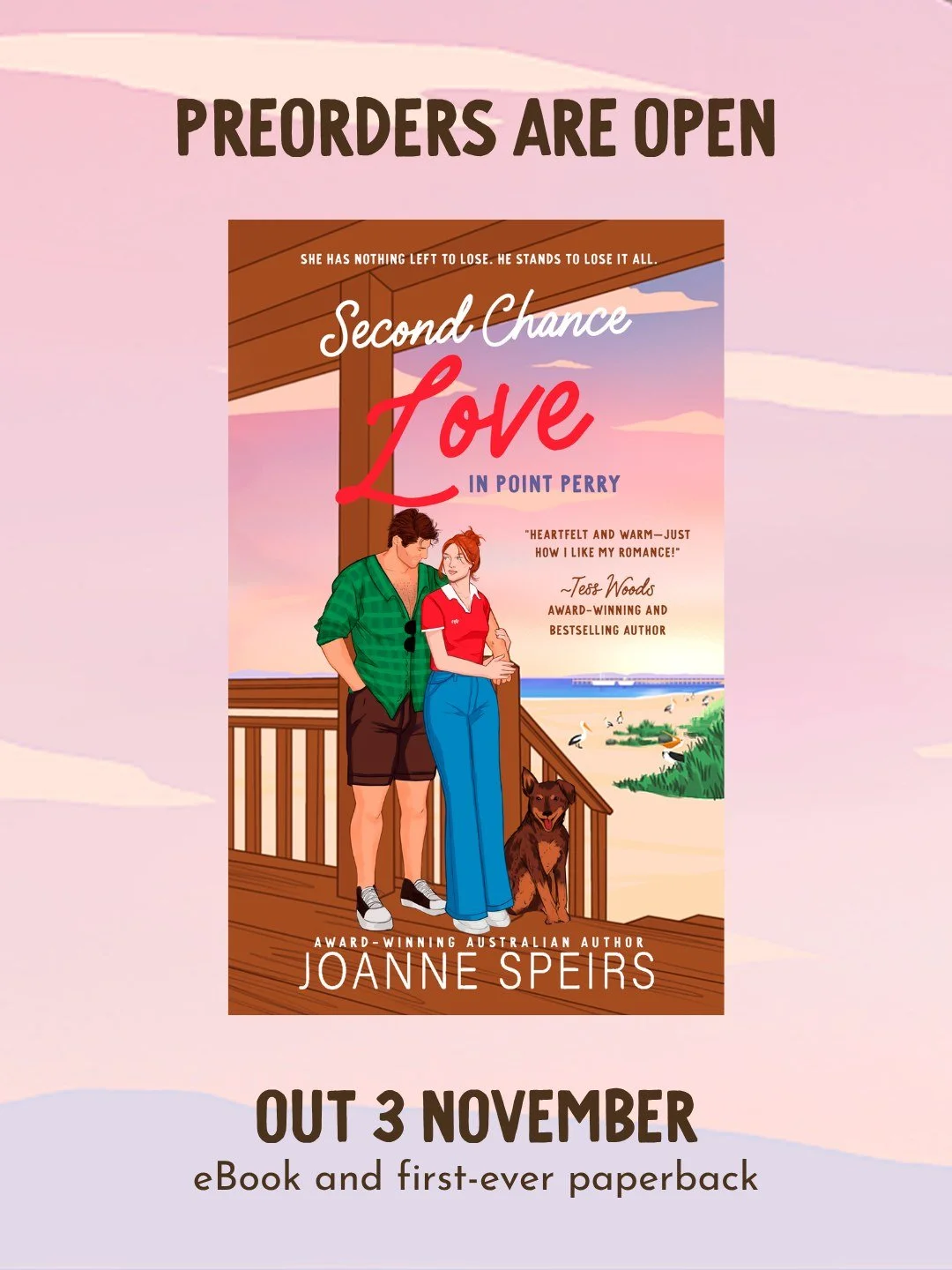13 Sleeps ...

Erin comes home to Point Perry with her mum&rsquo;s ashes, no idea where to scatter them and is full of grief and guilt.

Tom&rsquo;s Hollywood ex is flying home for her movie premiere, and she wants their son back.

Erin has nothing l