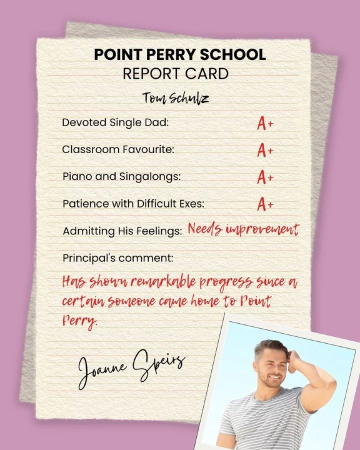 Happy World Teachers' Day, lovely readers! 🍎

Here in Australia we celebrate our teachers on the last Friday of October, so it felt like the perfect excuse to hand out a report card to Point Perry's favourite teacher, Mr Tom Schulz.

Tom is the kind