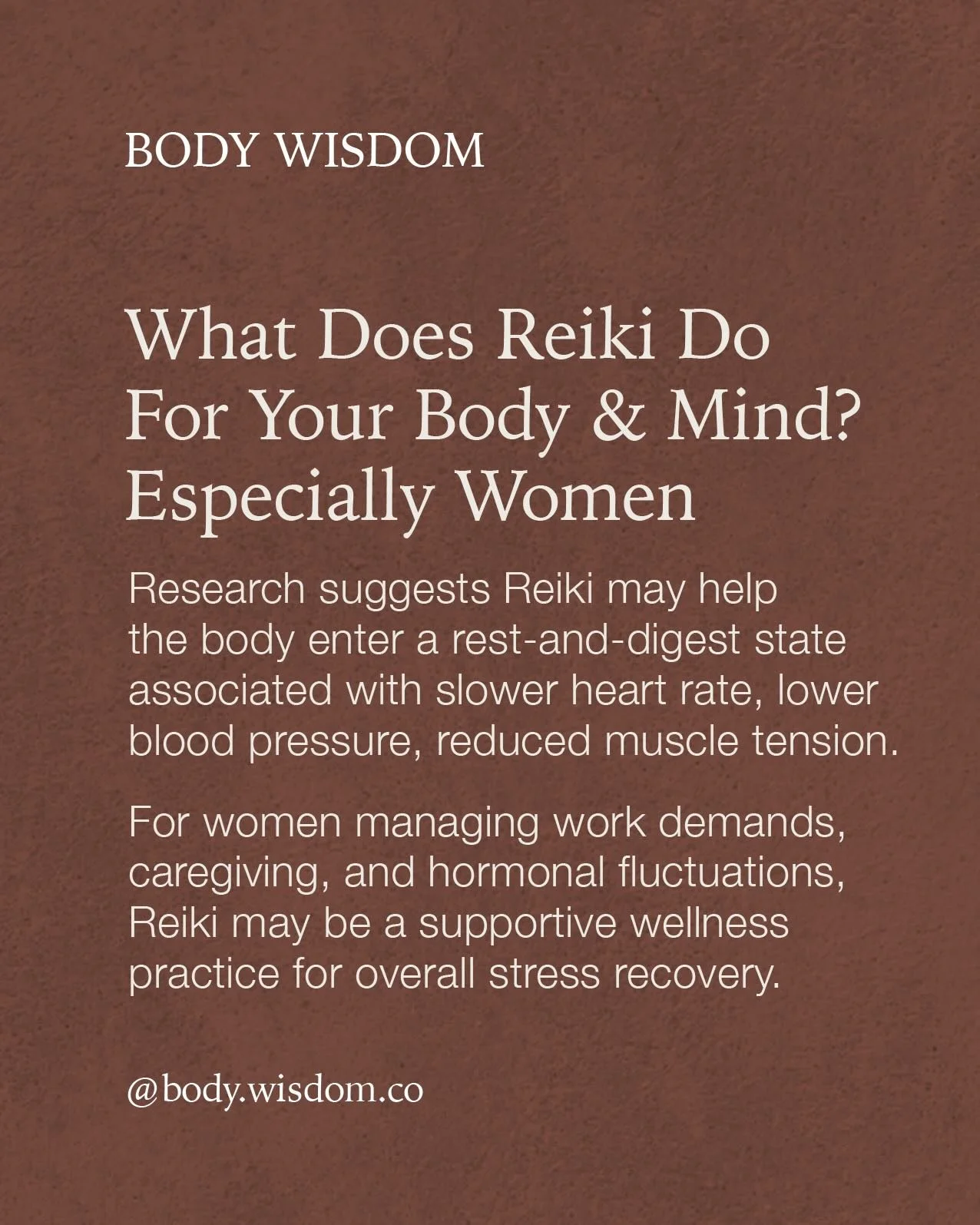 stress doesn&rsquo;t just live in your mind.
It lives in your body, showing up in your daily decisions and relationships

if you&rsquo;ve been feeling tired, overwhelmed, or mentally stretched, this might be the reset your body needs

explore our rei