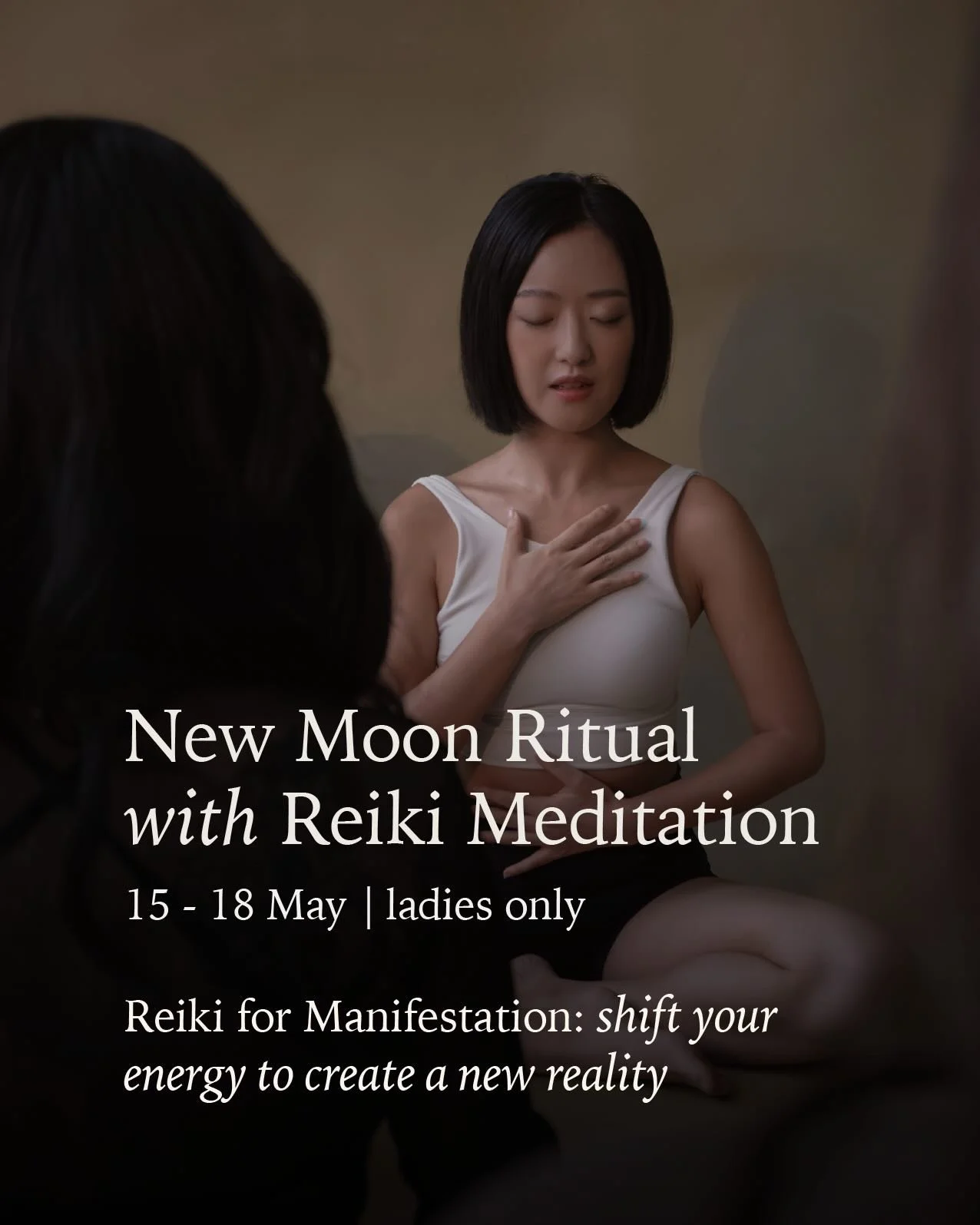 We&rsquo;ve guided 800+ busy women to restore their energy through Reiki Meditation

Designed for absolute beginners

Small Group 5 mats - Ladies Only

Book Your Mat Now