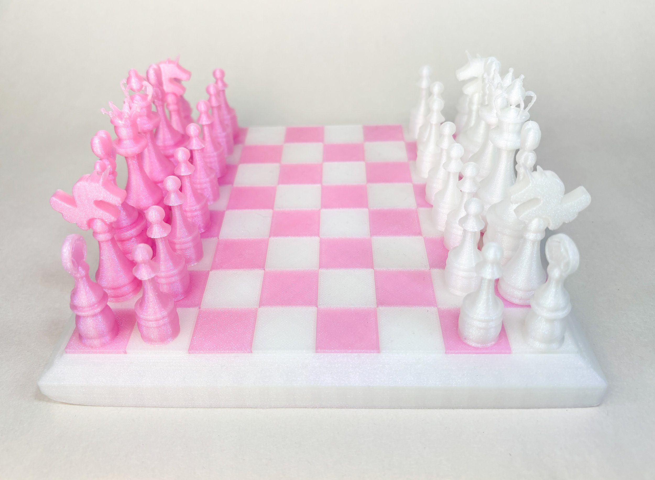 Pink and White Magical Mini Chess Set - Coming Soon