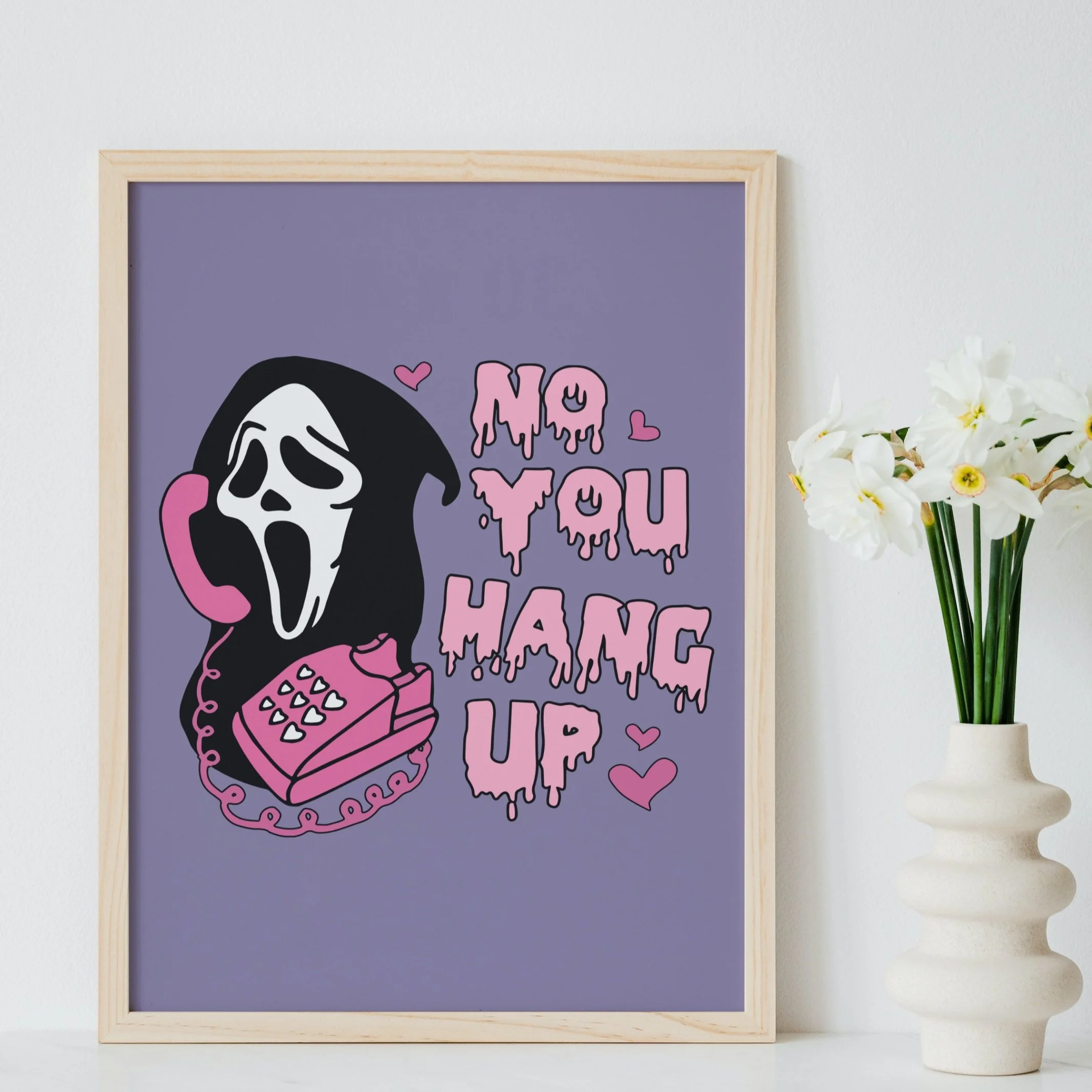 Scream Ghostface No You Hang Up Print