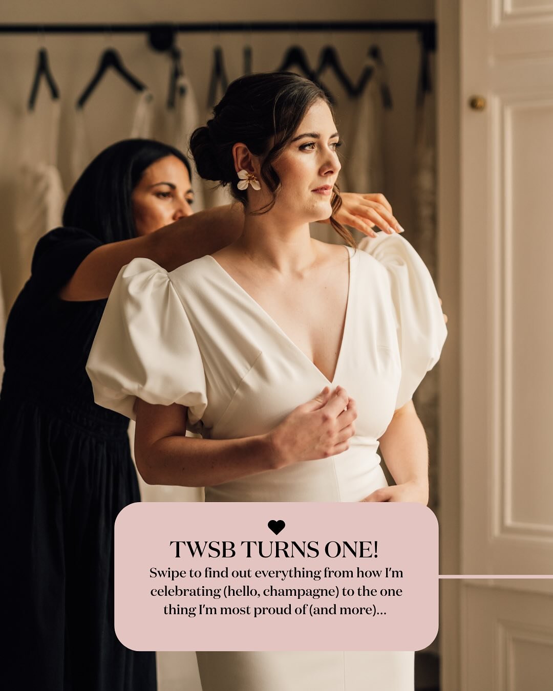 365 days of TWSB 🫶🏼

My beautiful bridal haven The Wedding Studio Berkshire turned one this weekend and, after popping some champagne and celebrating with my family, I thought I&rsquo;d share some of the highs (and the lows) of TWSB&rsquo;s first y