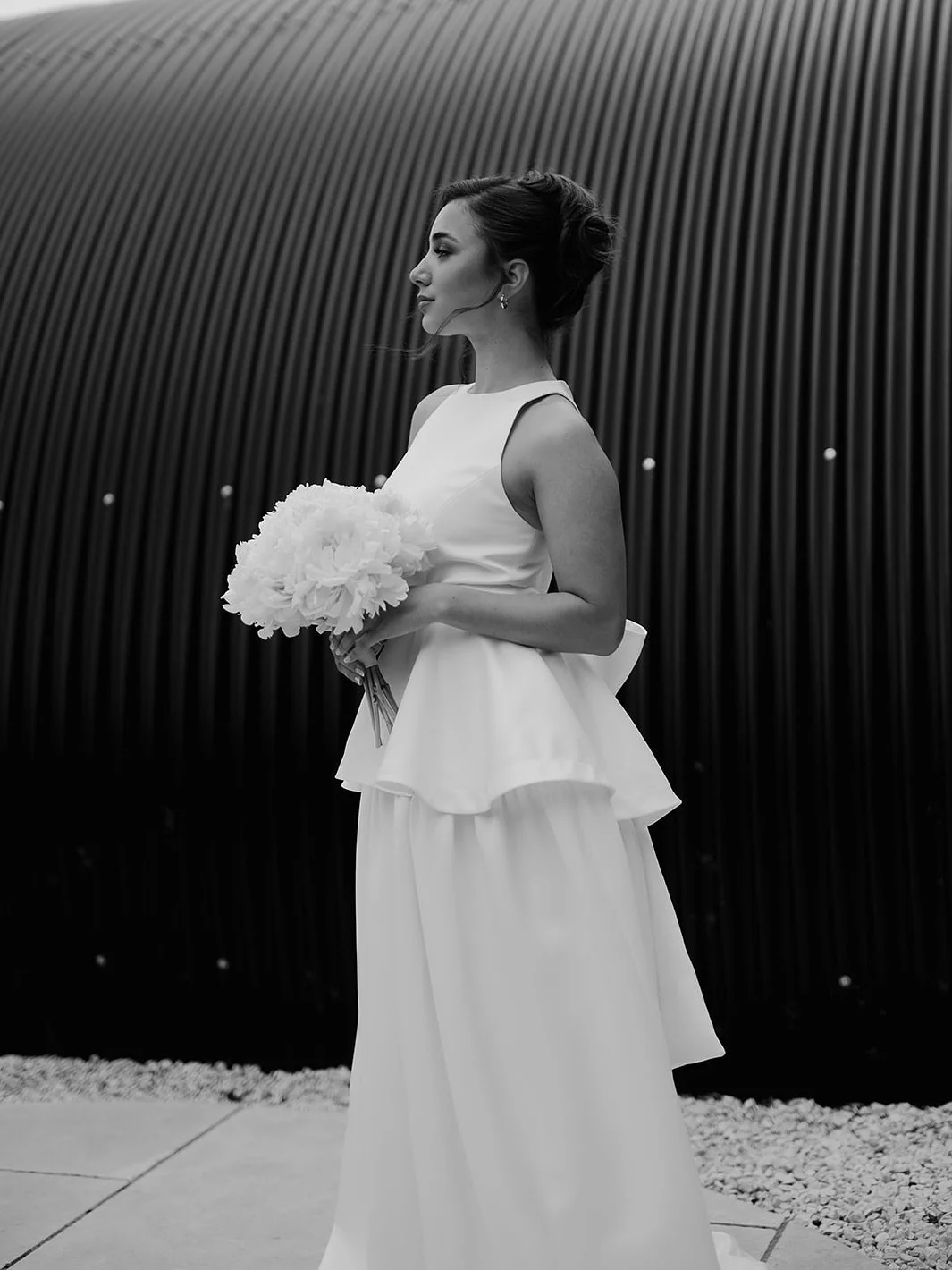 Portraits of MILA 🤍

A contemporary dropped-waist silhouette with a fitted bodice that sculpts the body, creating that beautifully flattering hourglass shape &mdash; modern, confident, and endlessly chic.

Cinched at the waist with the statement LIL