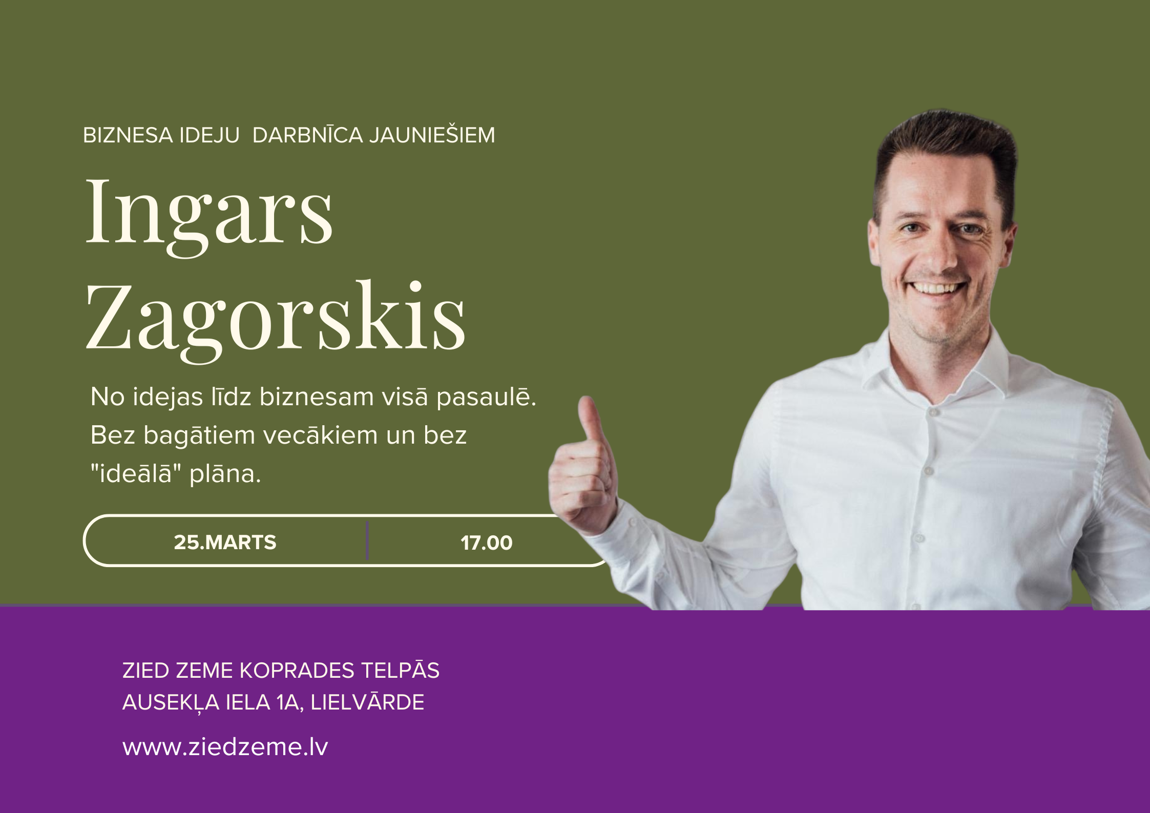 UZŅĒMĒJDARBĪBA LAUKOS biznesa ideju darbnīca jauniešiem (9.-12. klase)