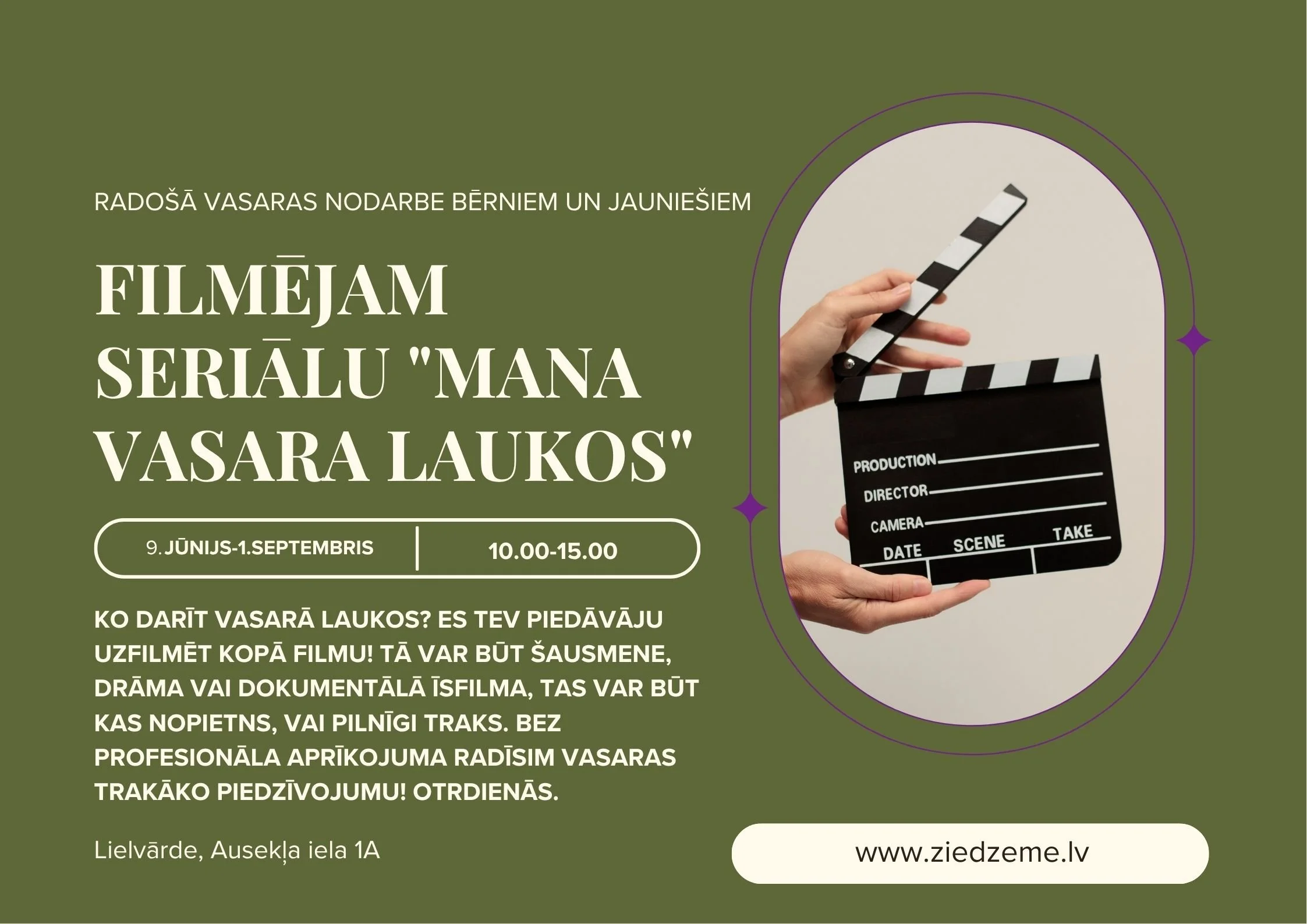 ĪSFILMU VEIDOŠANAS RĪTI.