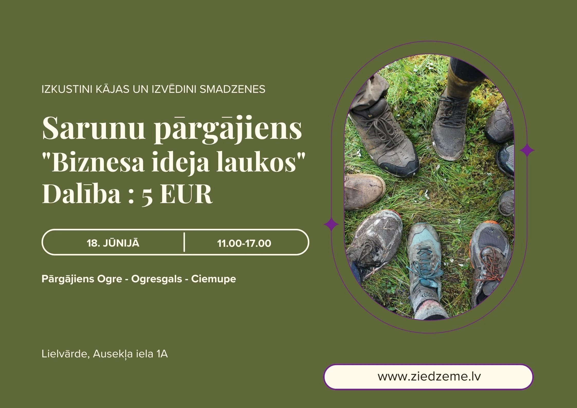 Sarunu pārgājiens "Biznesa ideja laukos"