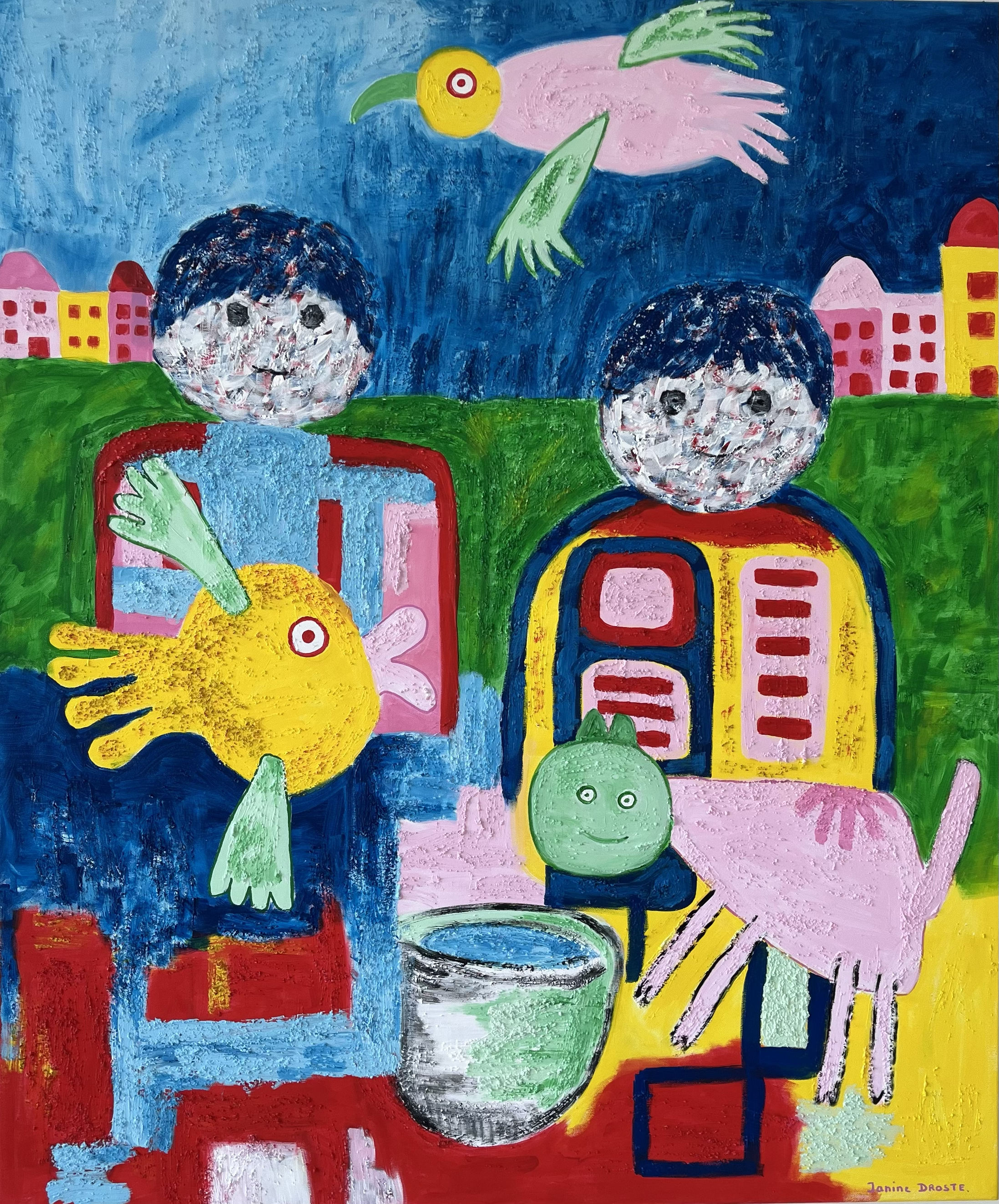 119. Eetbak. 100 x 120 cm.
