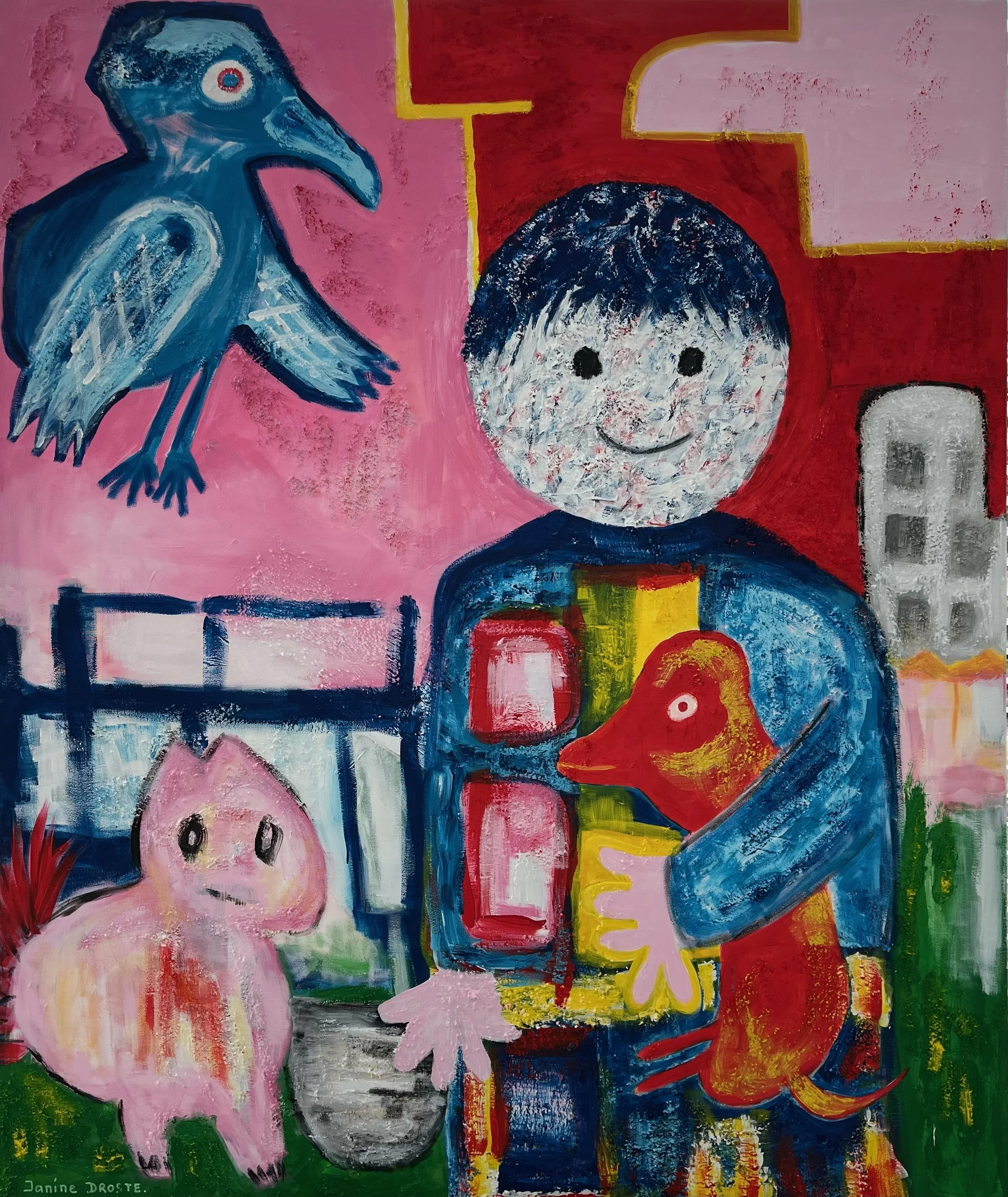 41. Mijn huisgenoot. 100 x 120 cm.