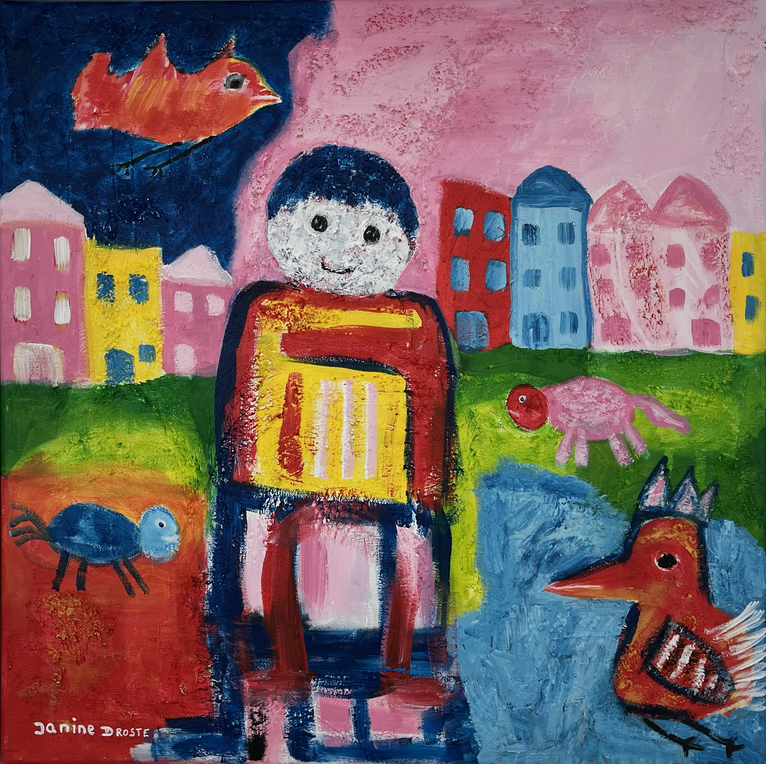 90. Hond. 60 x 60 cm.