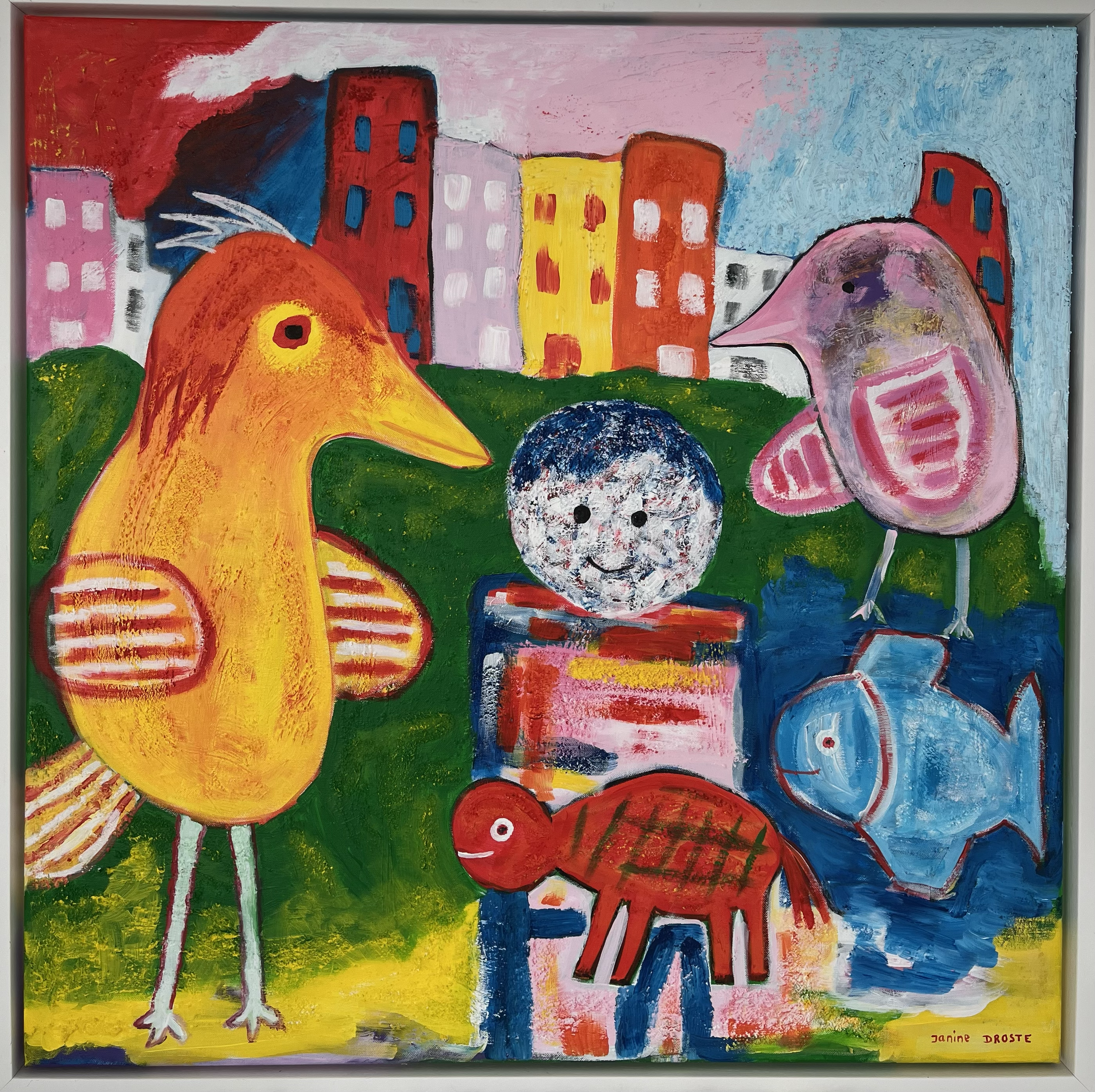 79. In het park. 80 x 80 cm