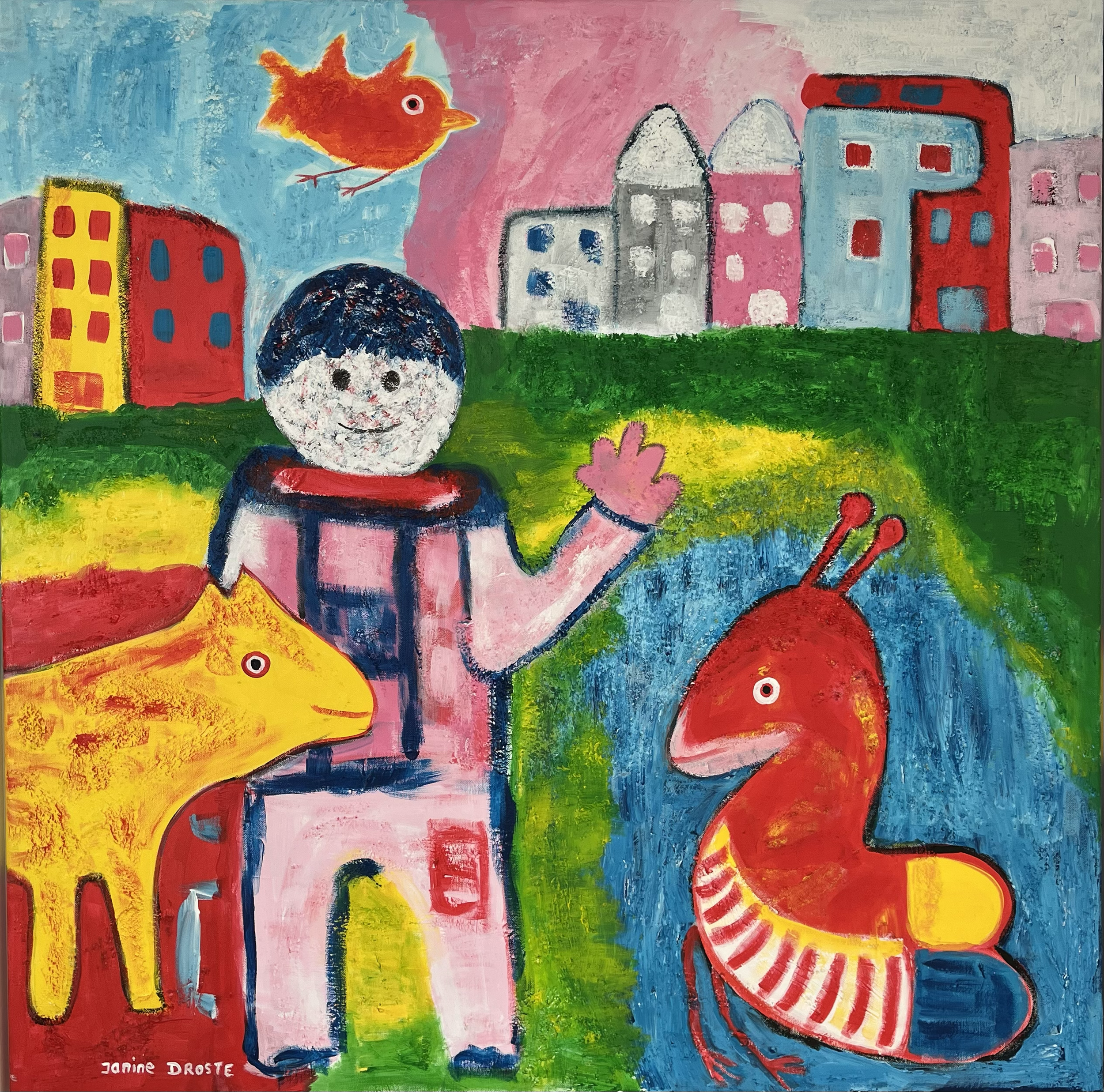 89. In het park. 9à x 90 cm