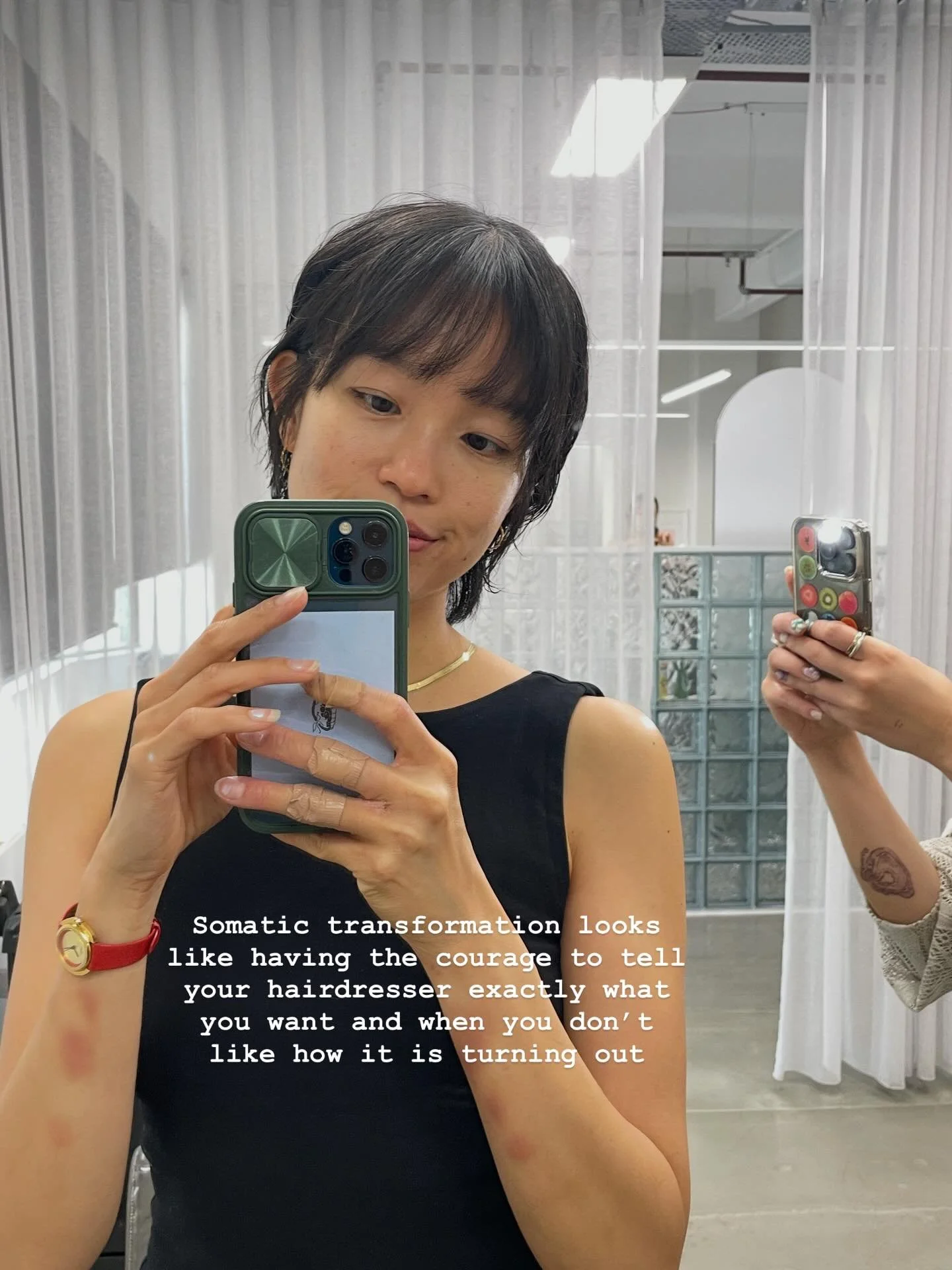 Transformation from a haircut is external, immediate, apparent, sometimes dramatic, mostly subtle. You sit down, your hair gets washed, cut, dried, styled, the transformation for now is complete.

In a few months your hair grows, it&rsquo;s not quite