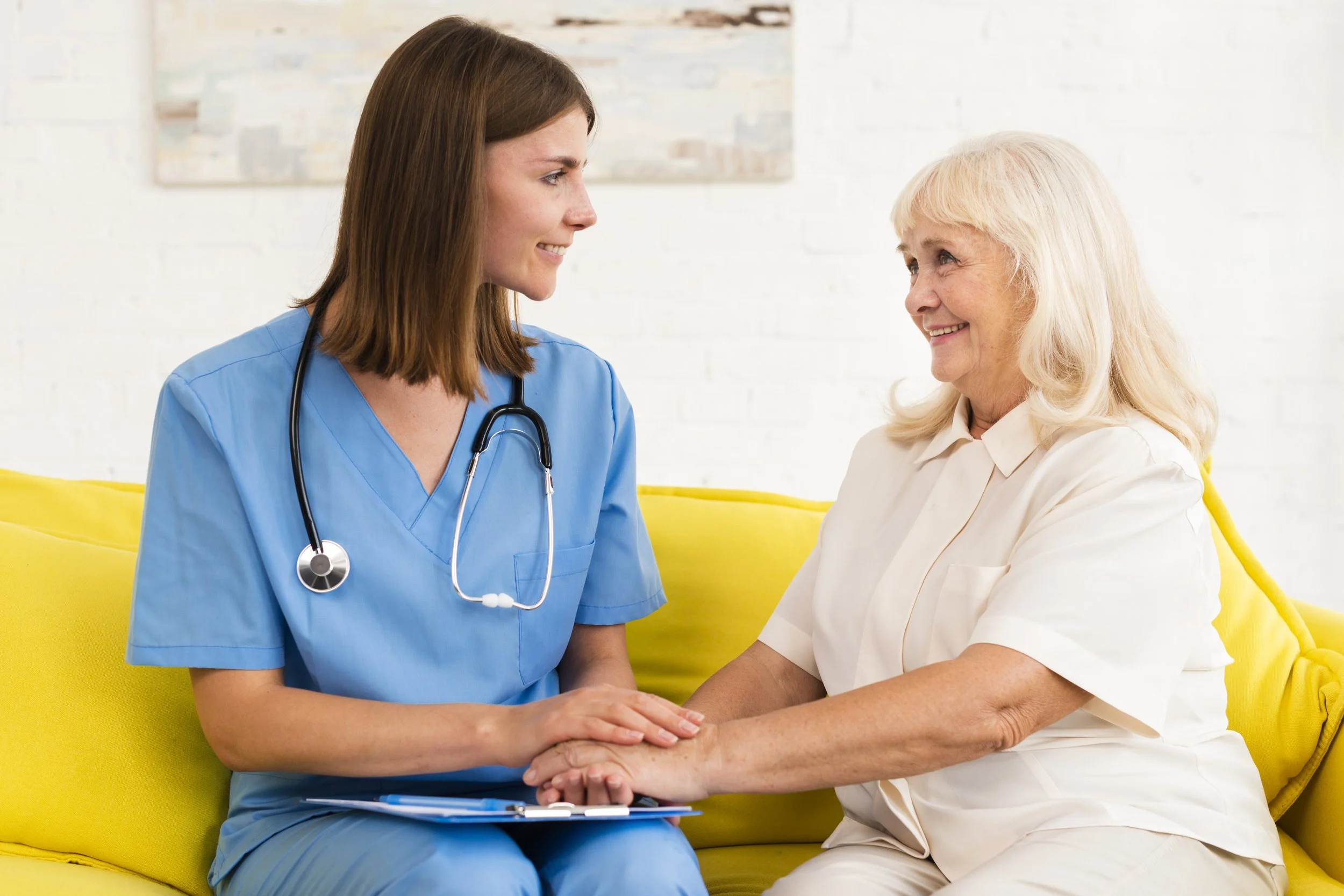 doctor with old woman