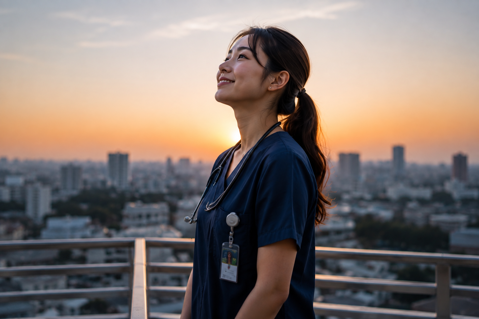 MEDICAL STUDENT TAKING A BREAK