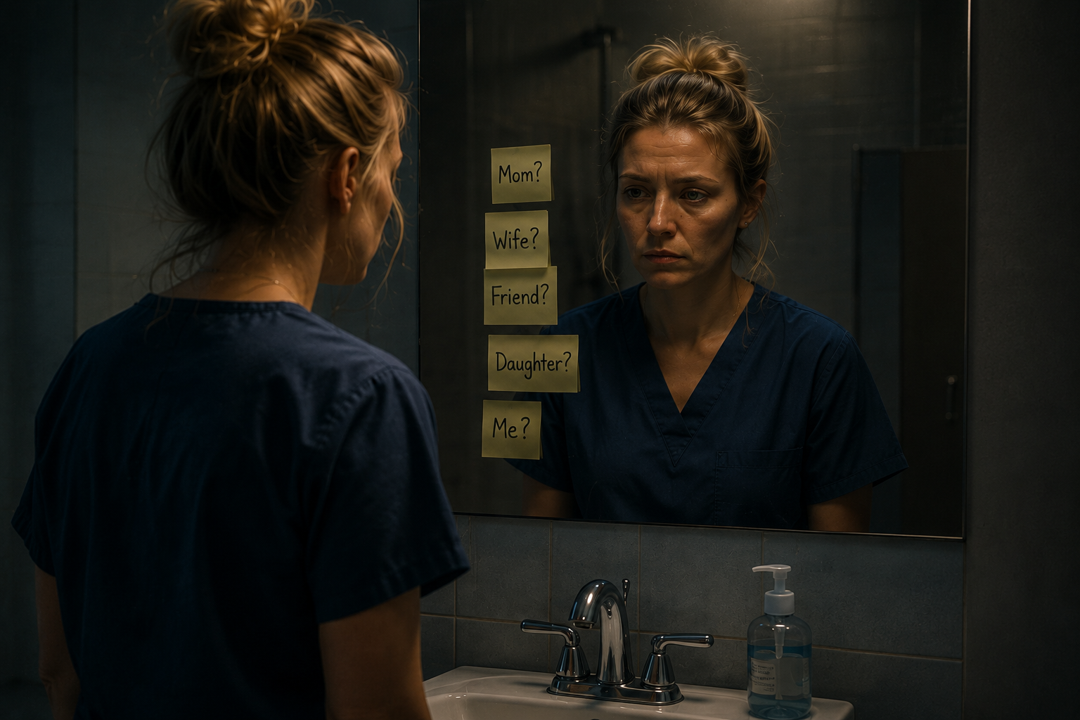 Photo of doctor having identity crisis