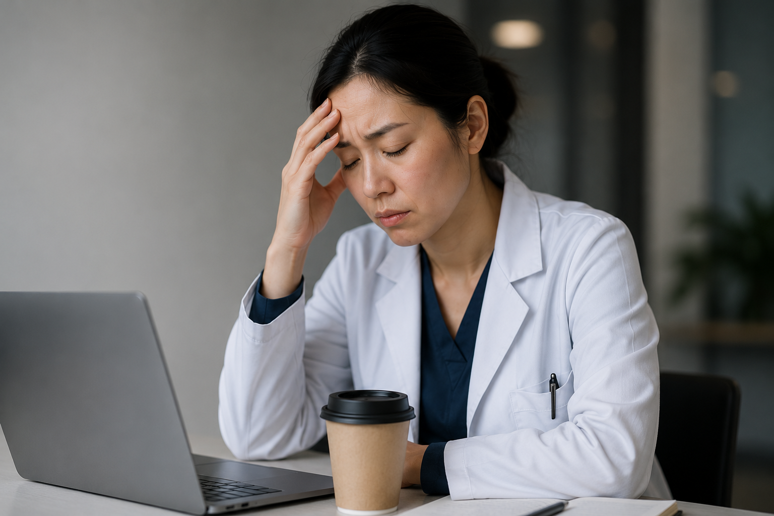 tired doctor
