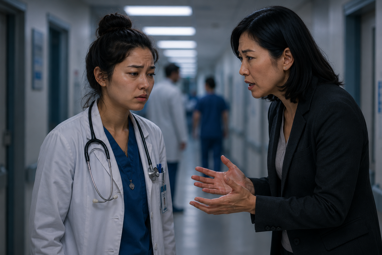 photo of doctor feeling under pressure during stressful situations