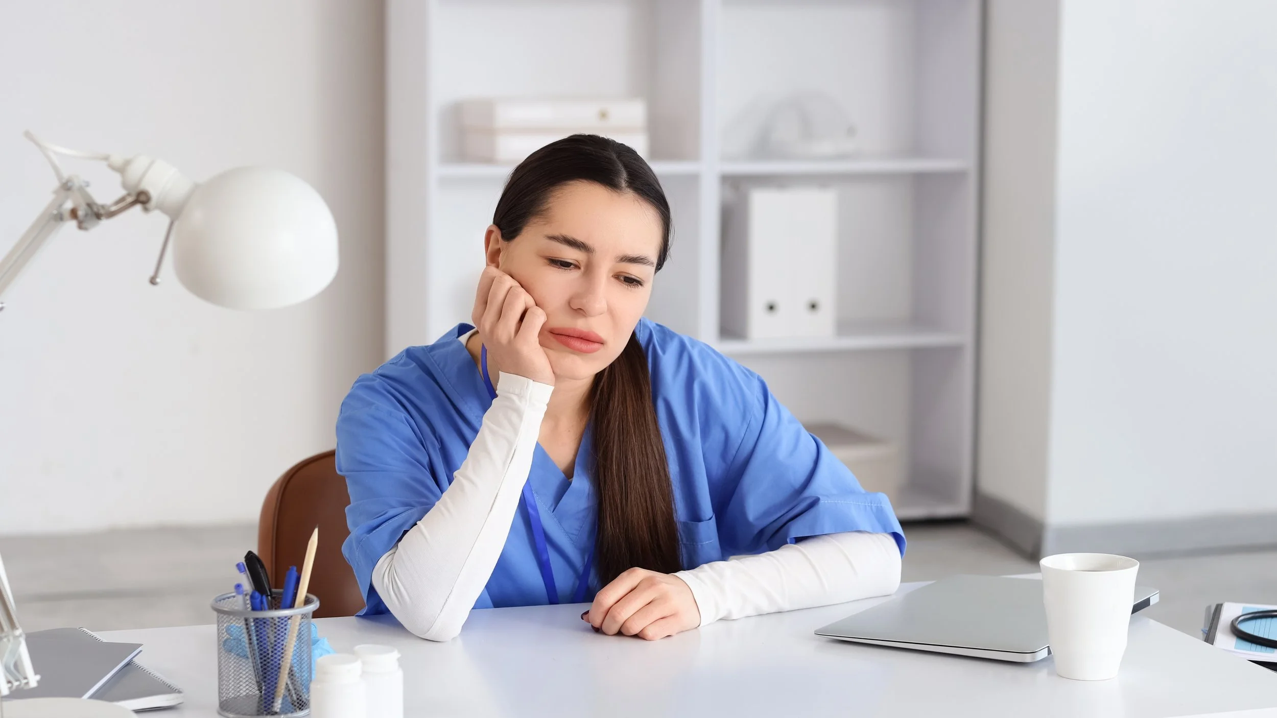 woman in medicine thinking