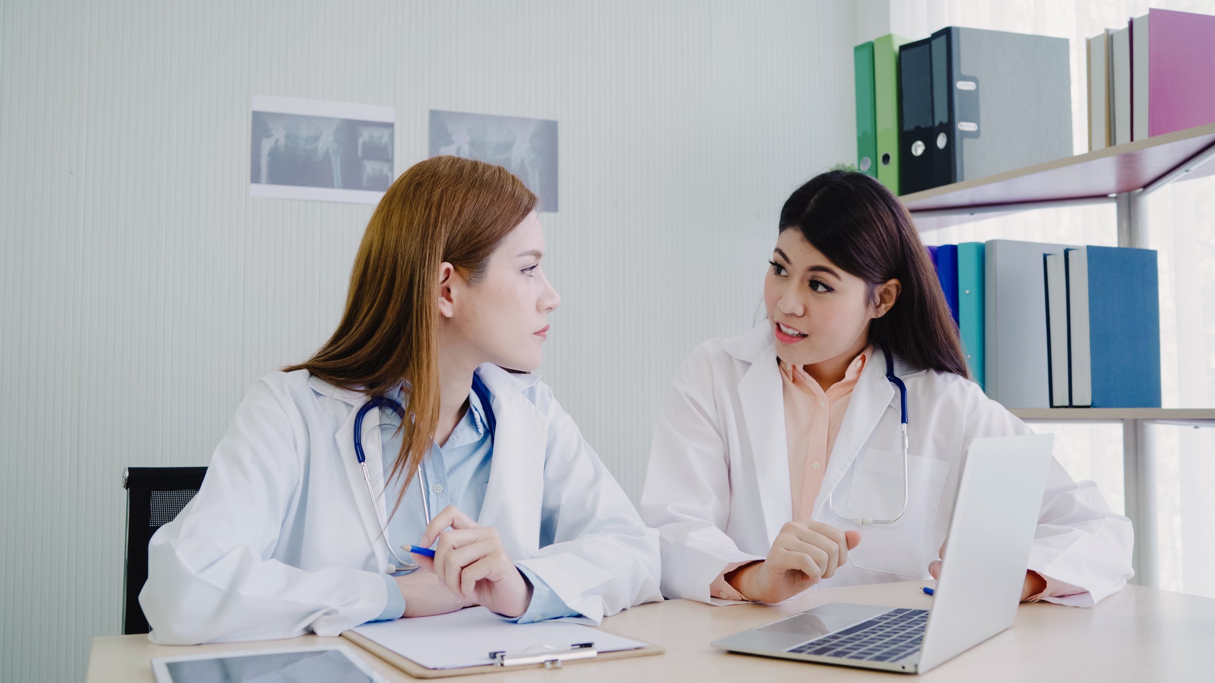 doctors talking to each other