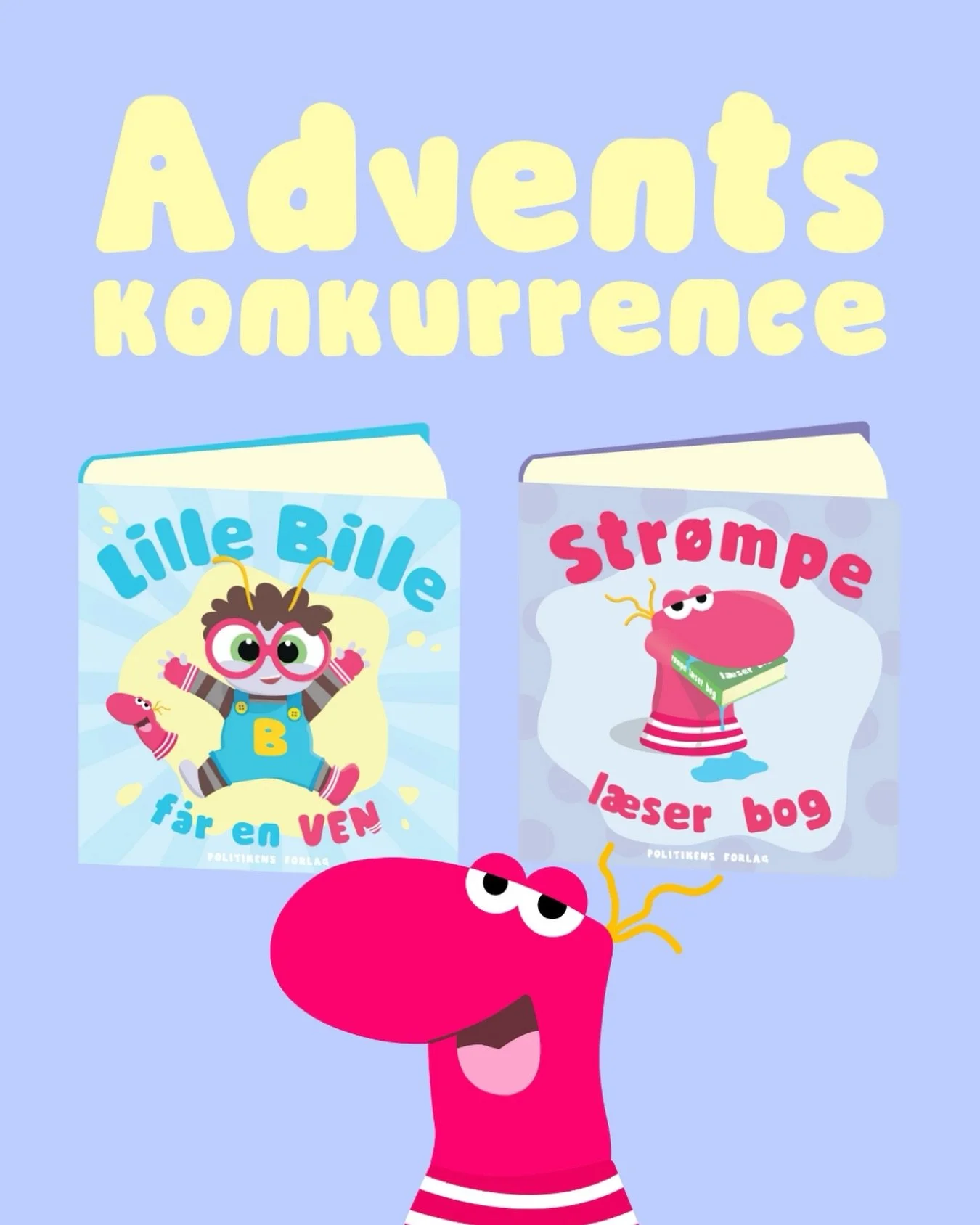 🤩KONKURRENCE, VIND LILLE BILLE B&Oslash;GER📚

Denne s&oslash;ndag, kan du vinde vores to papb&oslash;ger: &ldquo;Lille Bille f&aring;r en ven&rdquo; og &ldquo;Str&oslash;mpe &ldquo;l&aelig;ser&rdquo; bog&rdquo; (v&aelig;rdi 180 kr.)

For at deltage