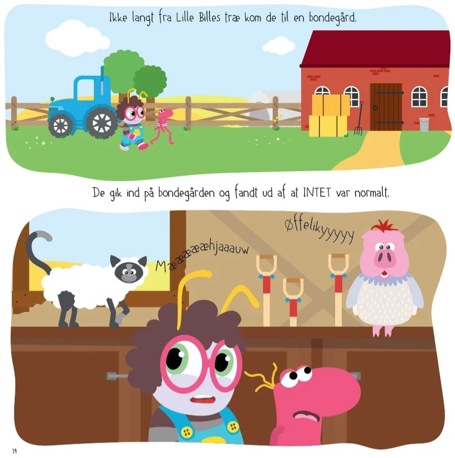 Uha, vi arbejder p&aring; den sv&aelig;re 2&rsquo;er og efterf&oslash;lgeren til &ldquo;Lille Bille p&aring; evenDYR&rdquo; 😆😃🤓 Historien er skrevet og nu er @krissersgrafik g&aring;et i gang med at trylle historien ned p&aring; papir 📄 📚

Til s